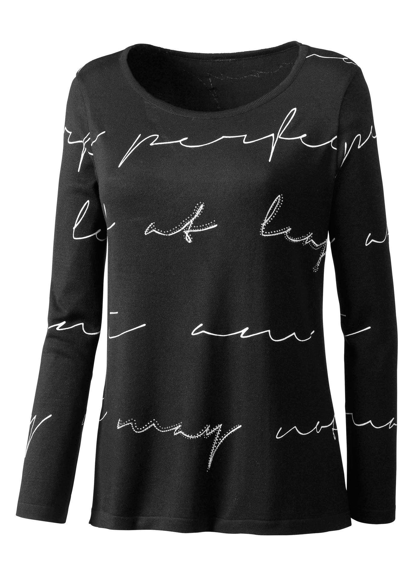 Classic Inspirationen Gebreide Trui met ronde hals