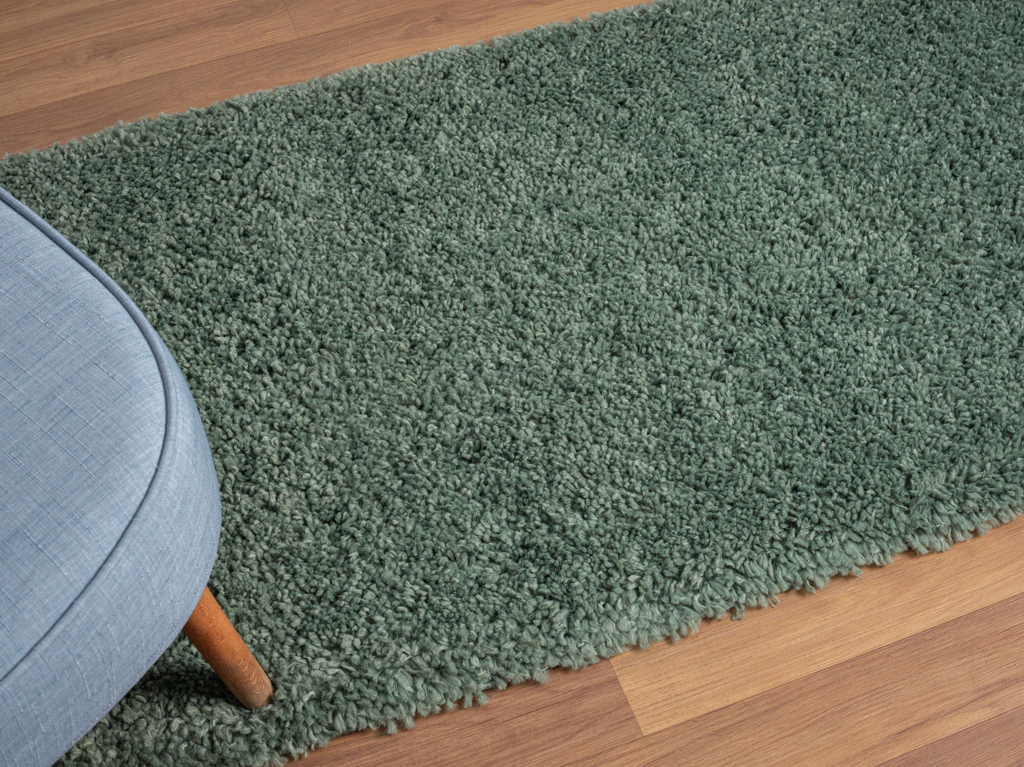 Myflair Möbel & Accessoires Hoogpolig vloerkleed My Shaggy Shaggy, uni kleuren, licht glanzend, microvezel, extra fluffy