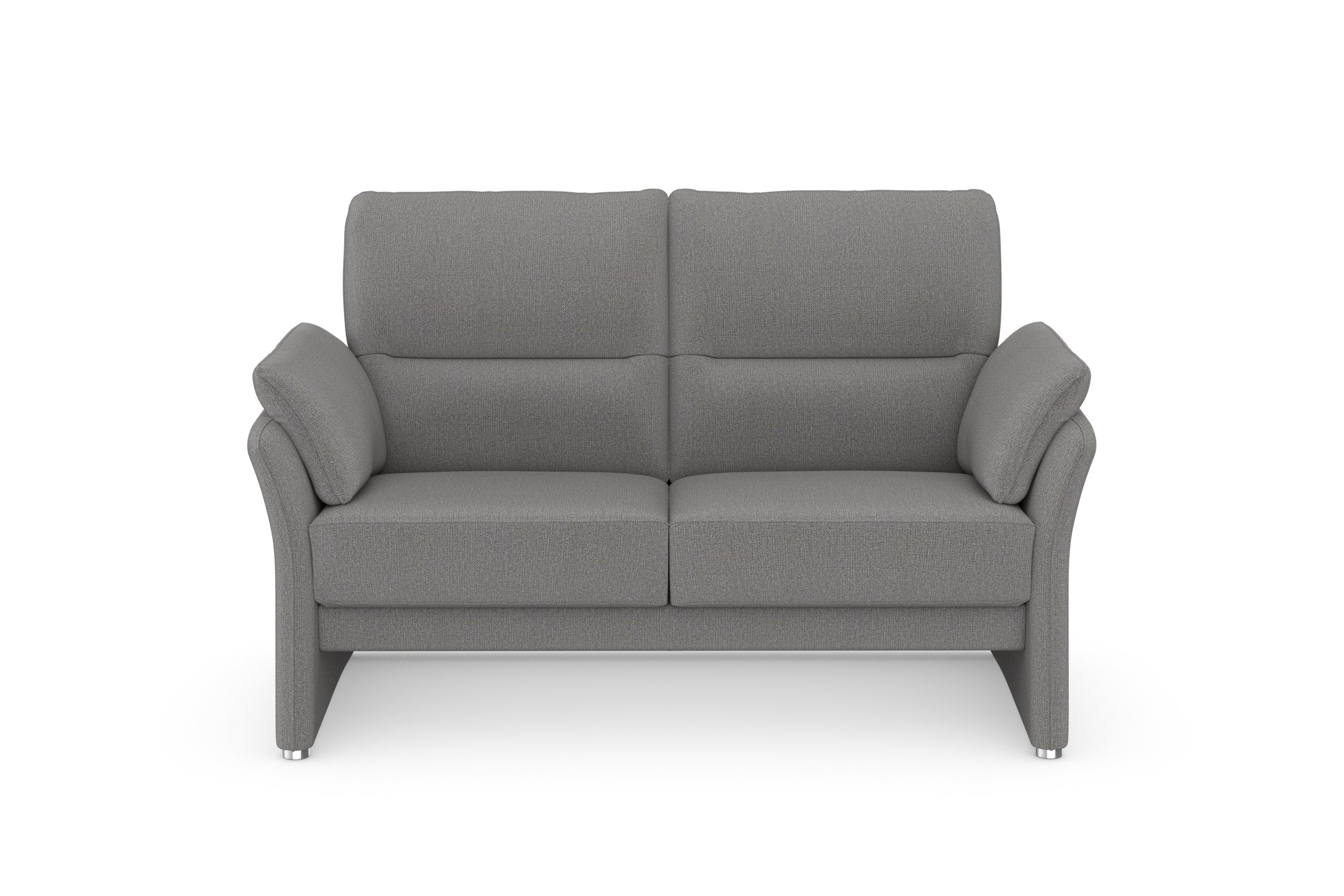 DOMO collection 2-zitsbank Pina, smalle armleuningen, met bonellvering, compact & elegant