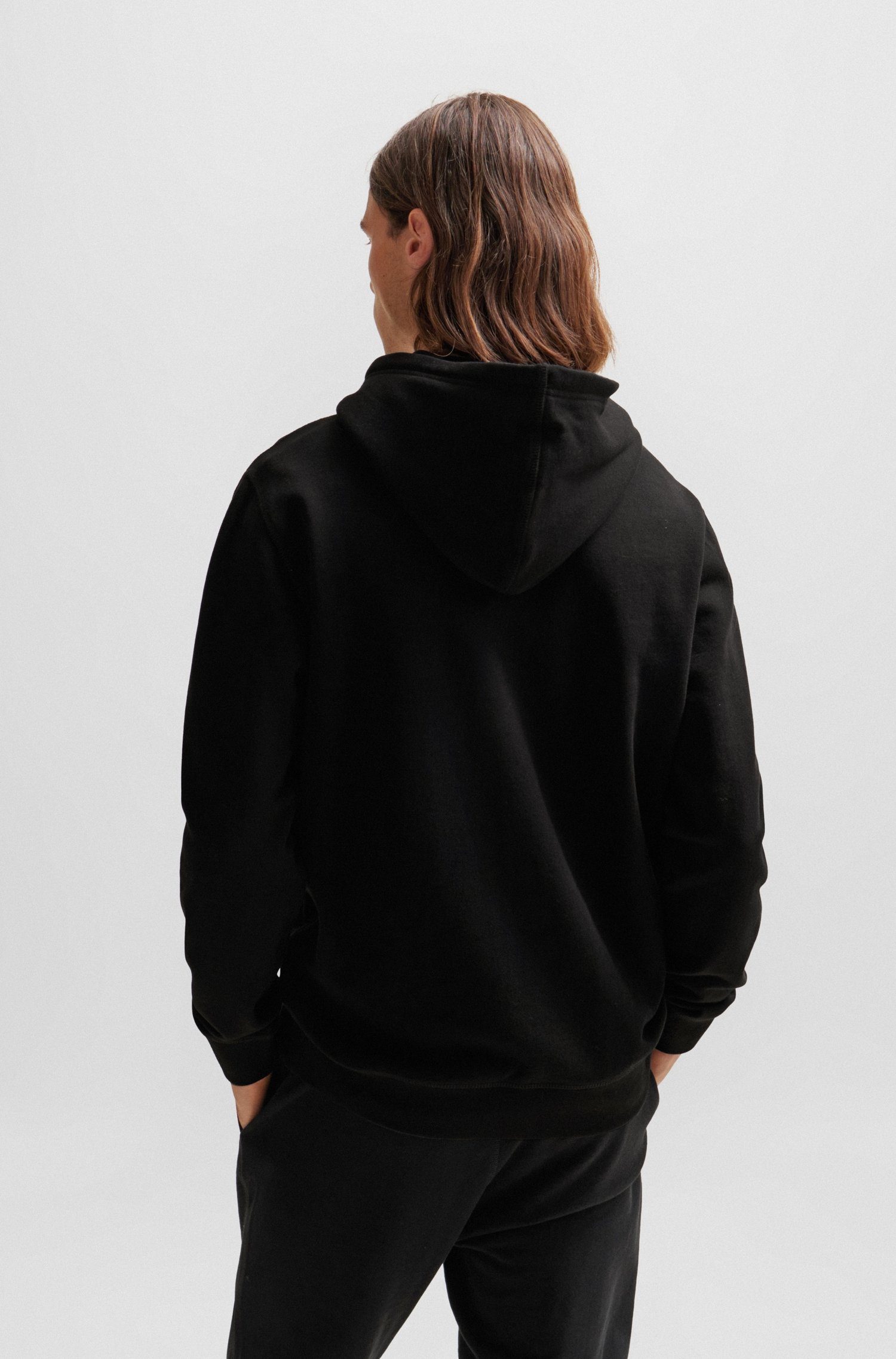Boss Orange Hoodie Wetalk met geborduurd boss merkembleem
