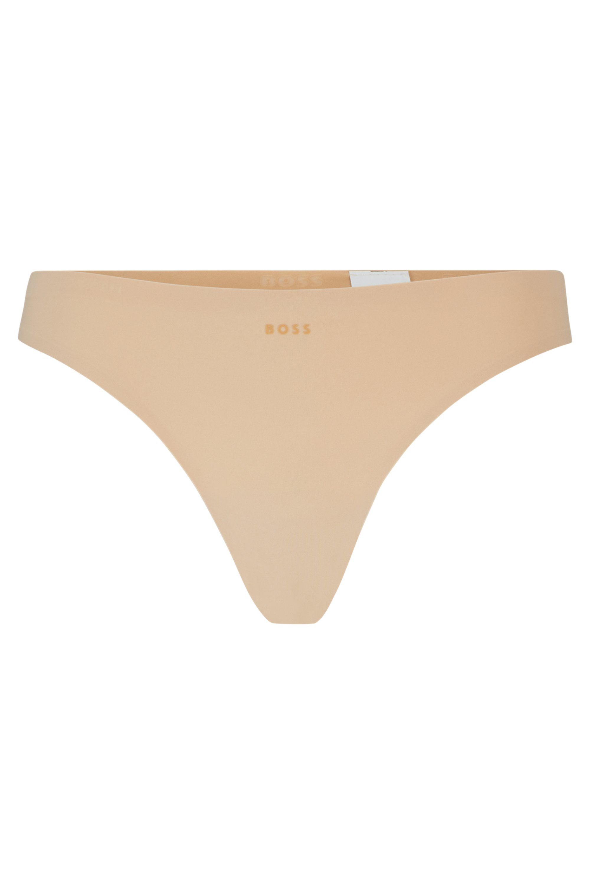 BOSS String THONG LASER CUT met een logo-opschrift