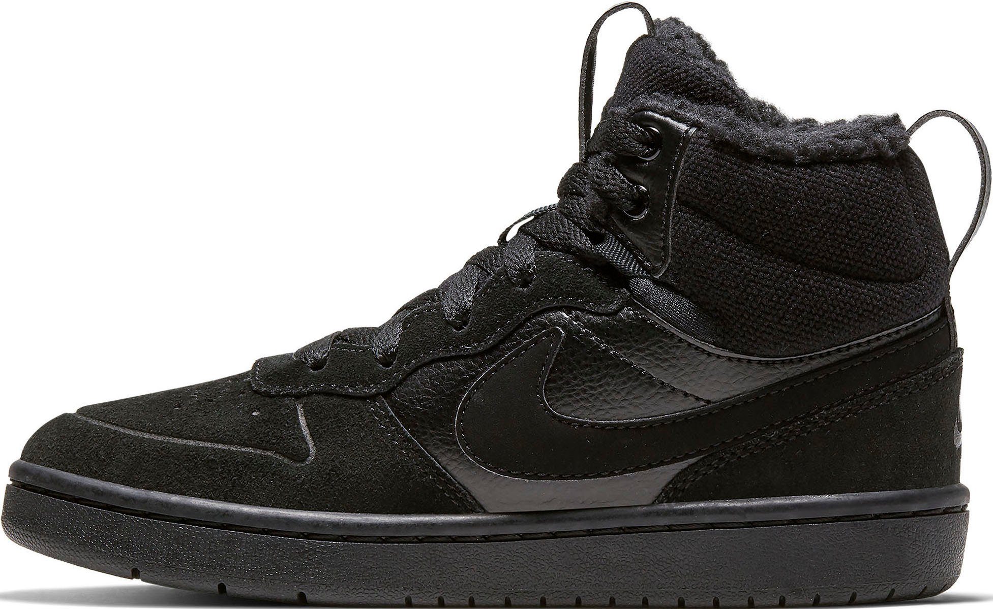 nike sportswear sneakers court borough mid 2 design in de voetsporen van de air force 1 zwart