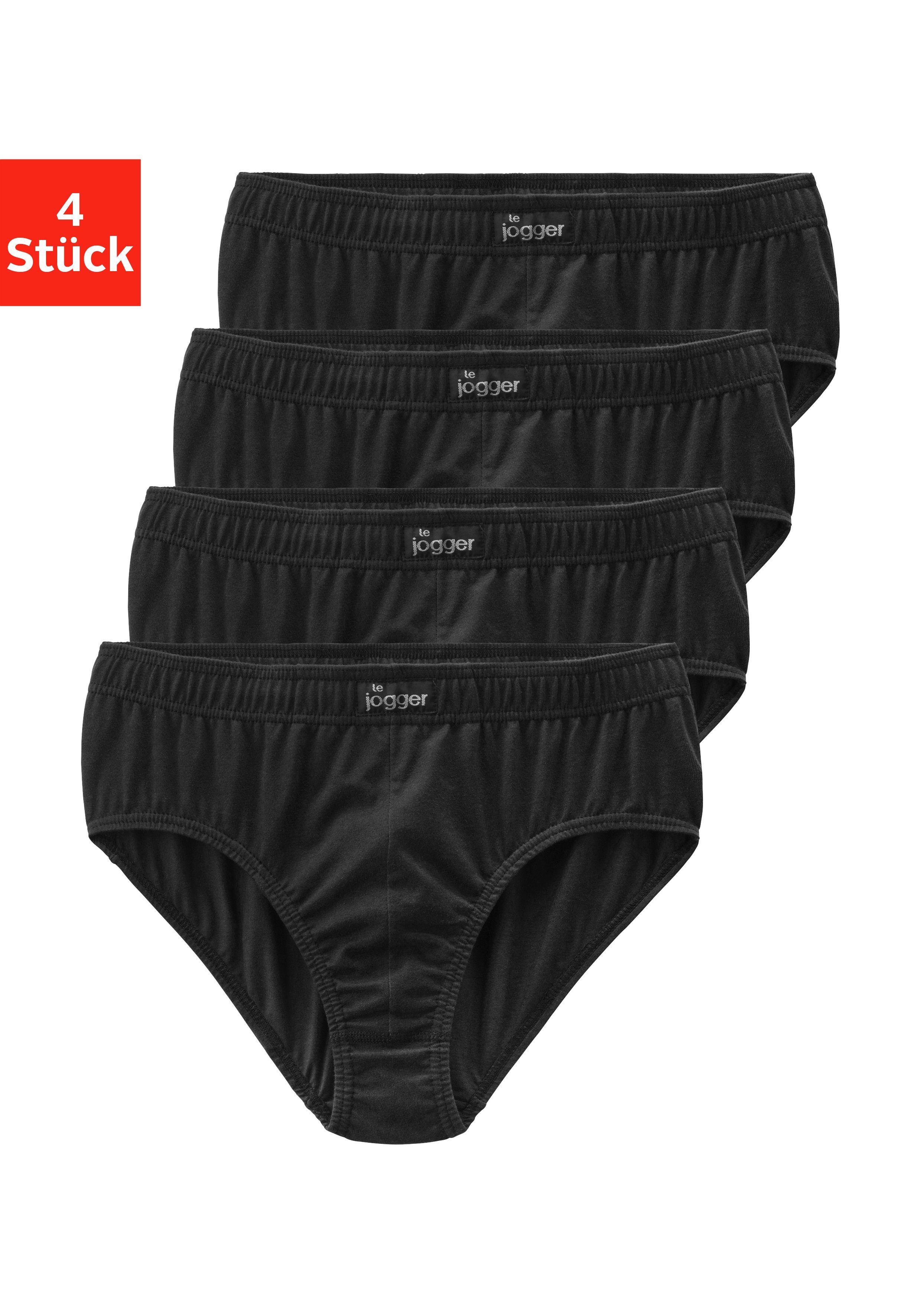 le jogger® Slip in prettig zachte katoenkwaliteit (set, 4 stuks)