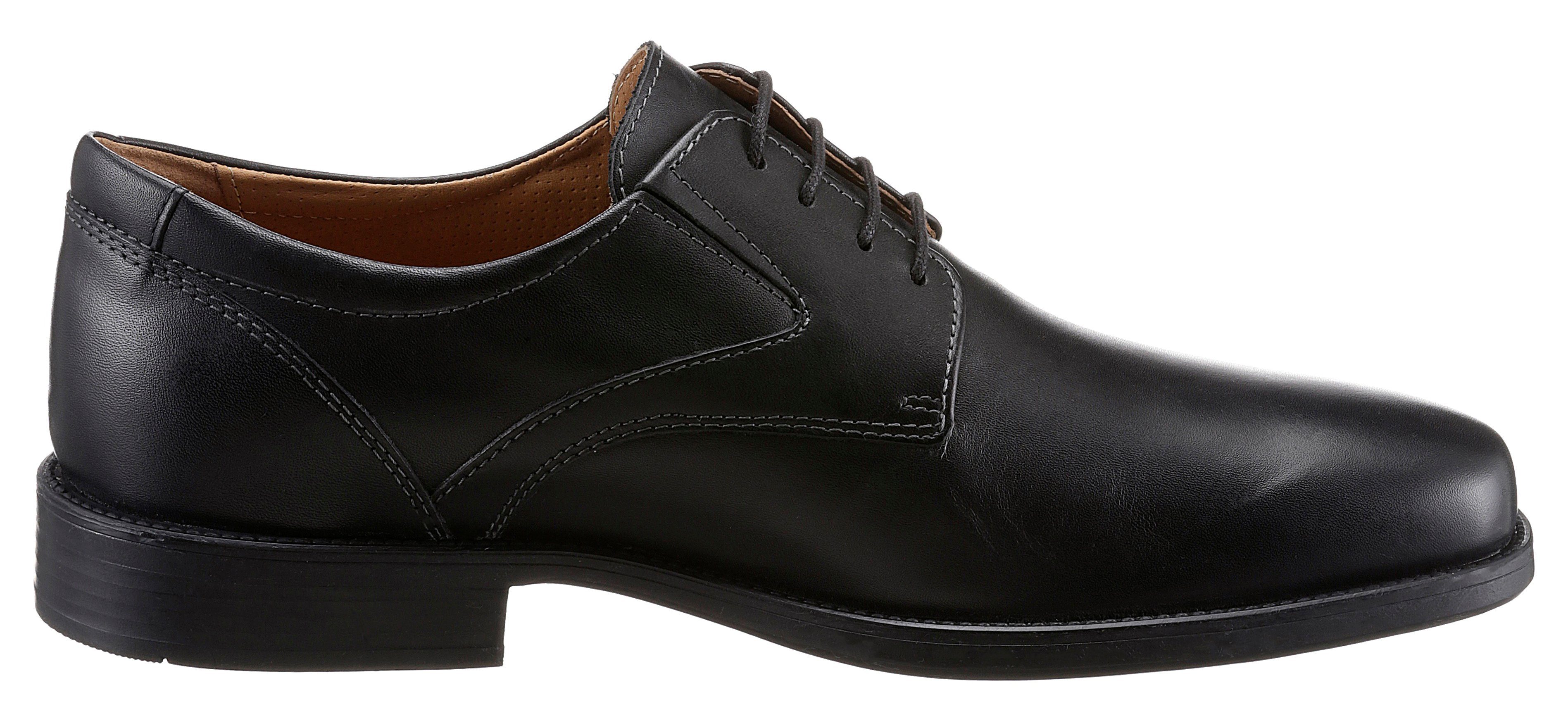 Geox Veterschoenen UOMO FEDERICO met klein elastiek aan de zijkant, vrijetijdsschoen, lage schoen, veterschoen