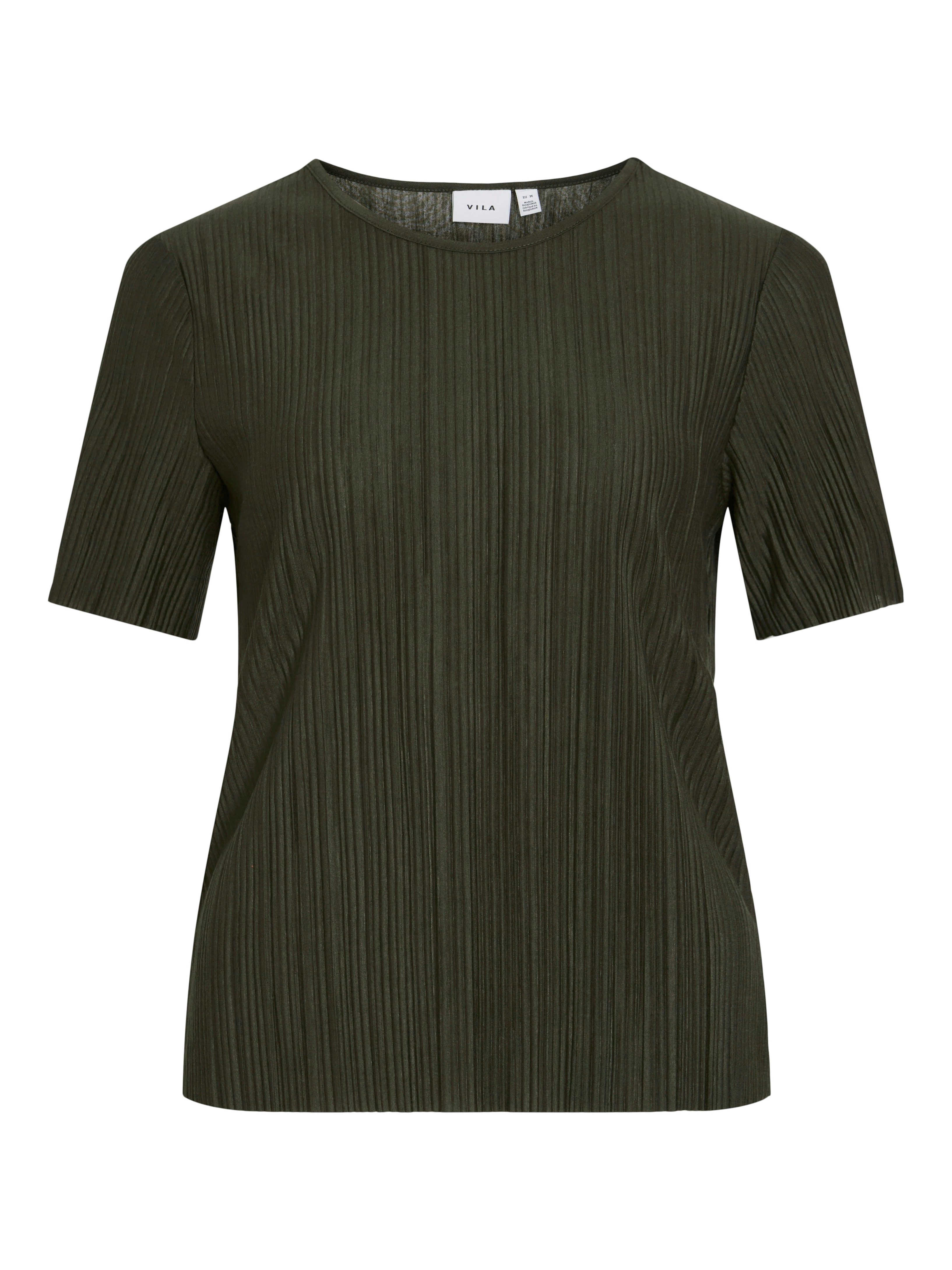Vila Shirt met korte mouwen VIPLISA O-NECK S/S TOP - NOOS