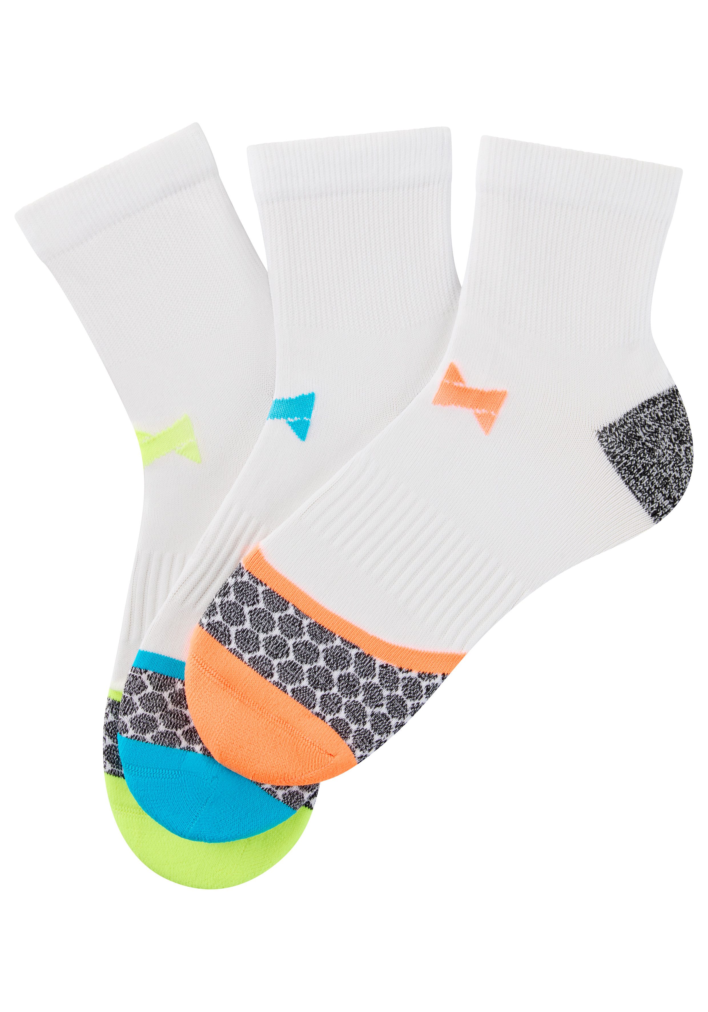 XTREME sockswear Functionele sokken Unisex premium sneaker sport- en functionele sokken (3 paar, Set van 3)