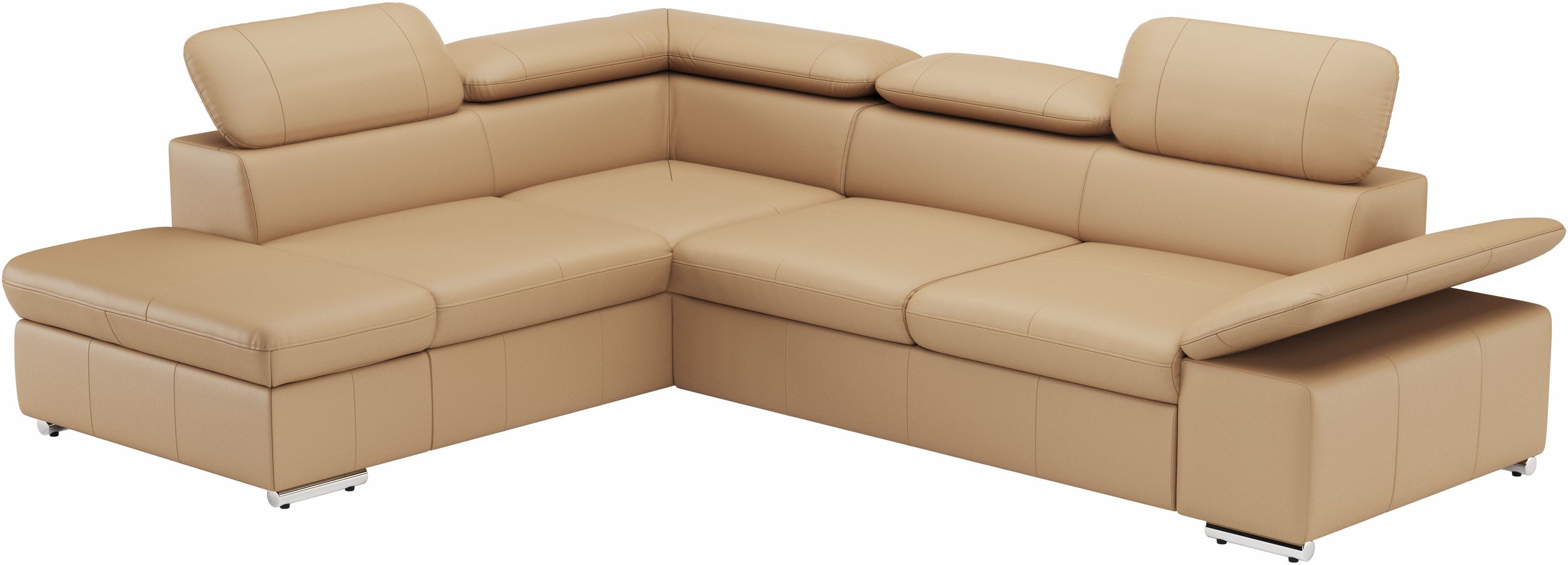 sit&more Hoekbank Valentine, L-Form, Sofa mit Armteil- & Kopfteilverstellung