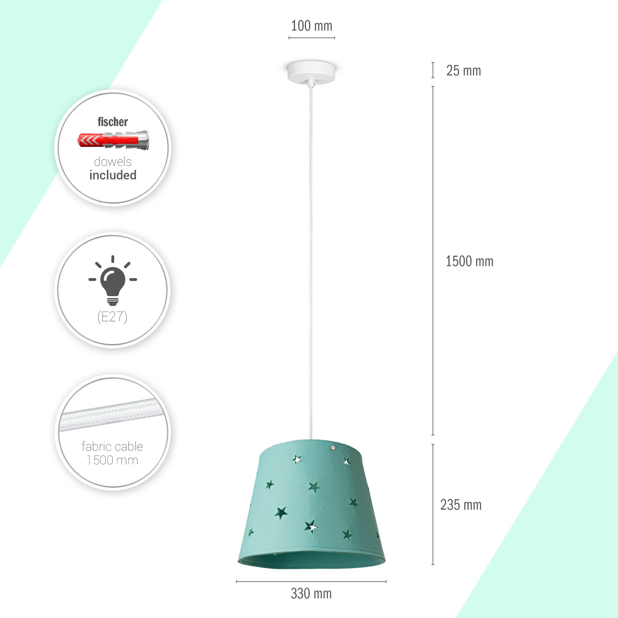 Paco Home Hanglamp HUGO PD1