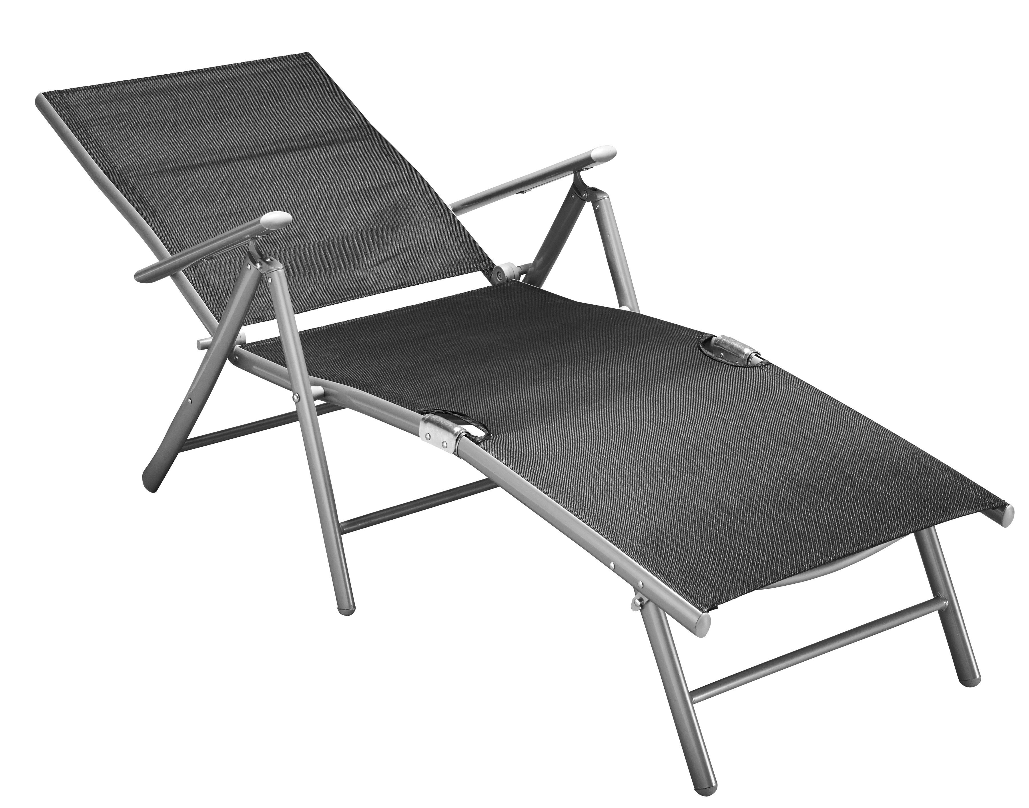 MERXX Ligstoel Aluminium/textiel, inklapbaar