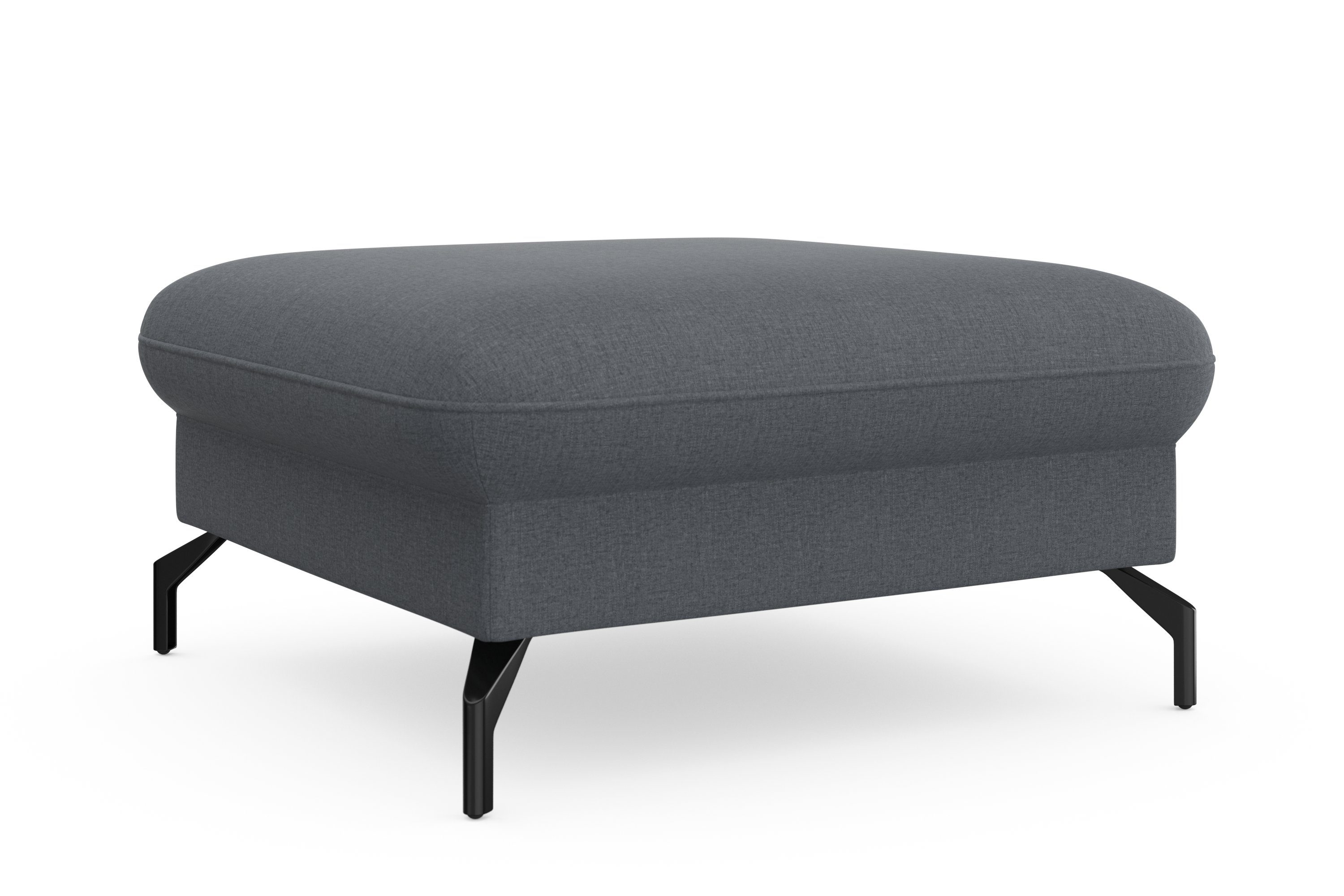 sit&more Hocker Fashion met binnenvering, met hoogwaardige, zwarte metalen poten