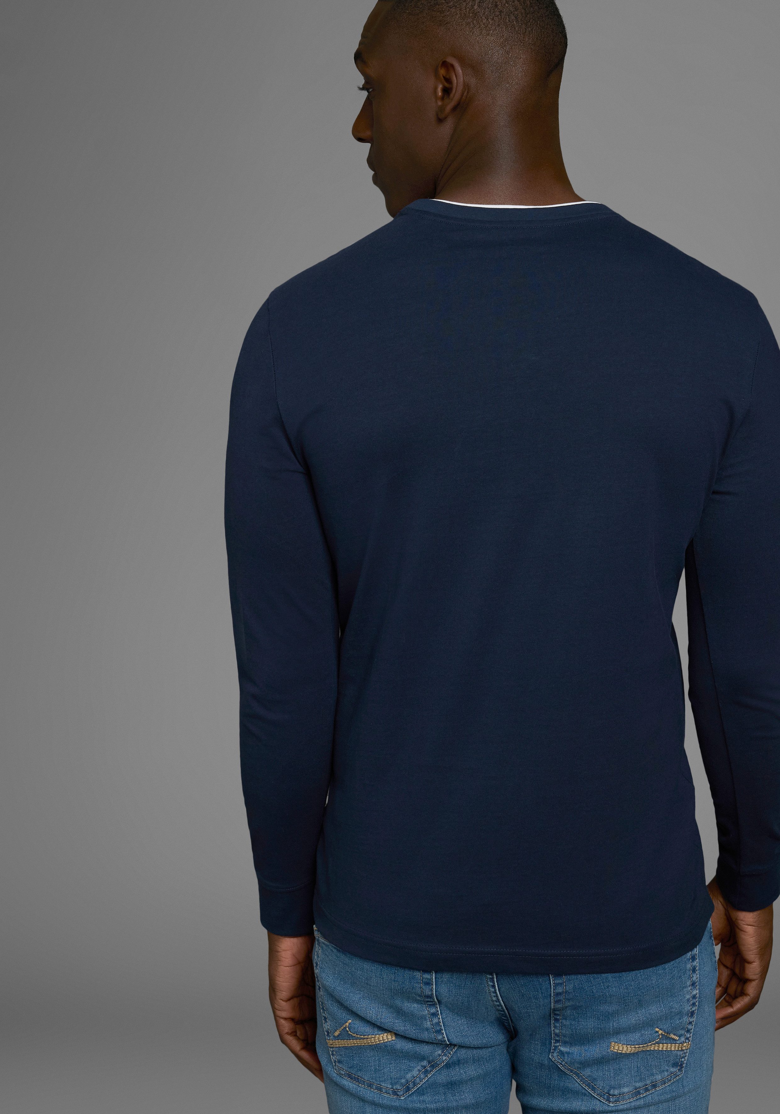 DELMAO Shirt met lange mouwen met een moderne print - nieuwe collectie