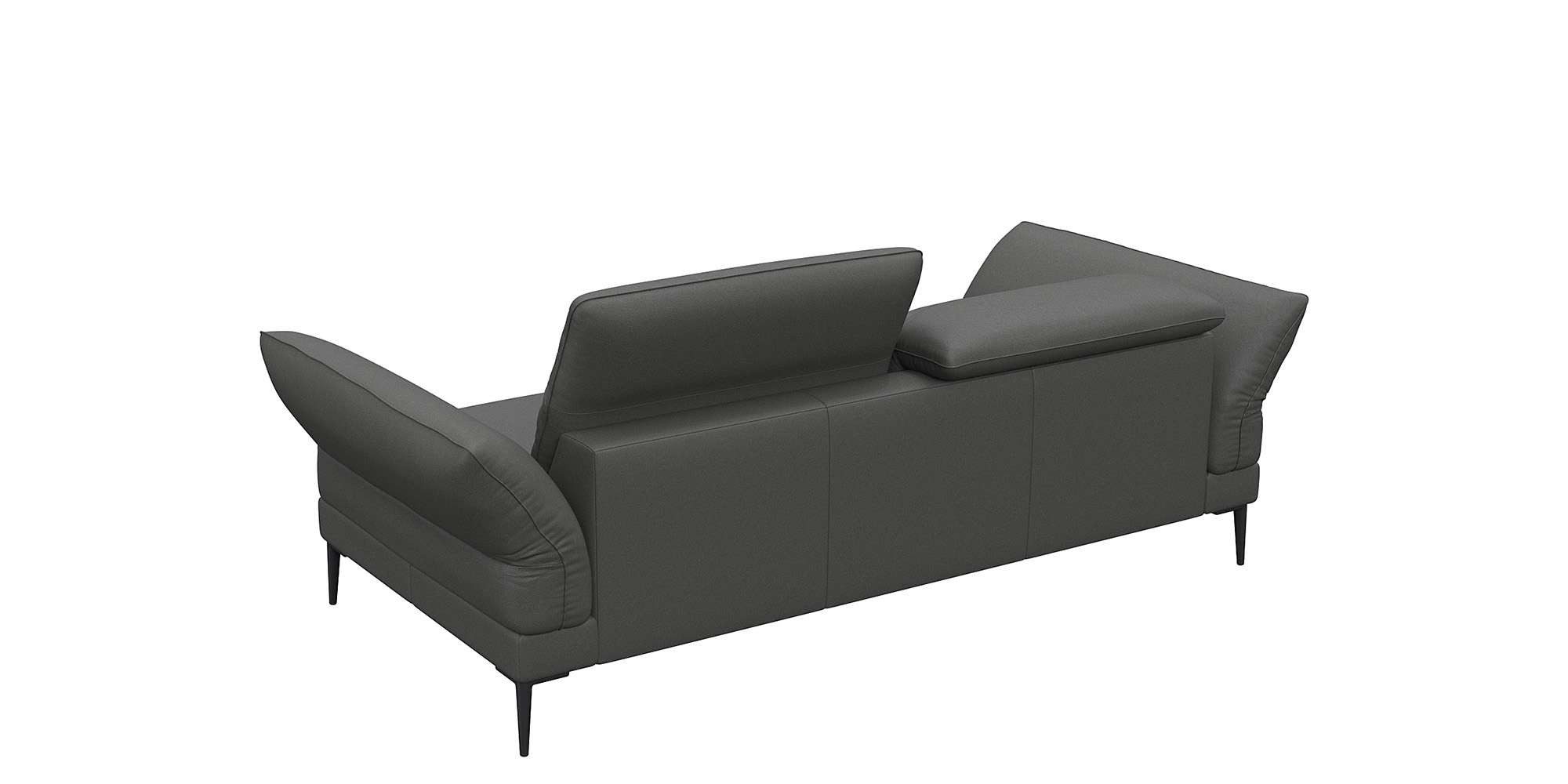 FLEXLUX 2,5-zits Salino, functie-sofa, relaxsofa Bank met arm- en hoofdeinde verstellingen, koudschuim & staalgolven