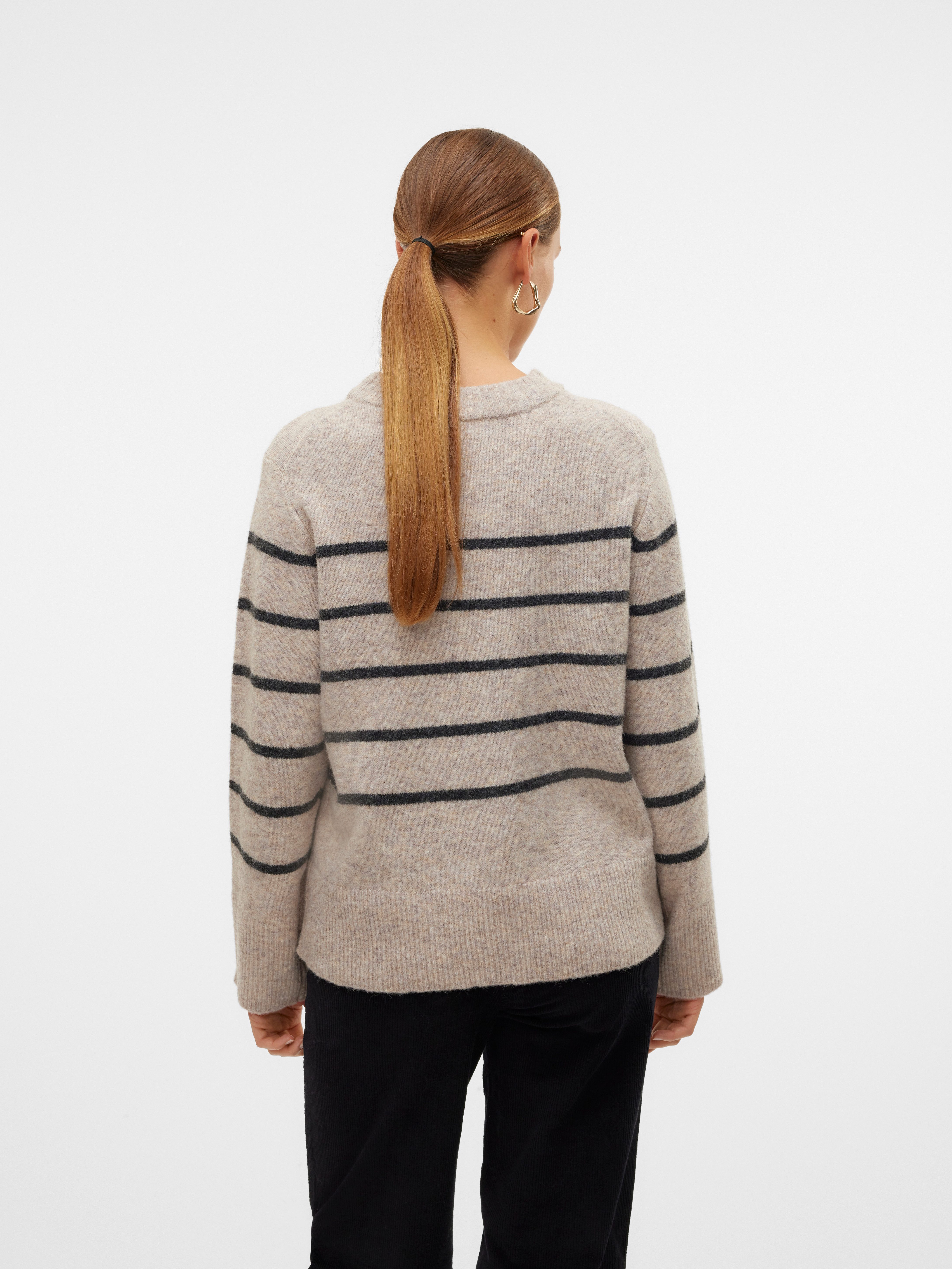 Vero Moda Gebreide trui VMFLAWLESS LS O-NECK PULLOVER GA NOOS