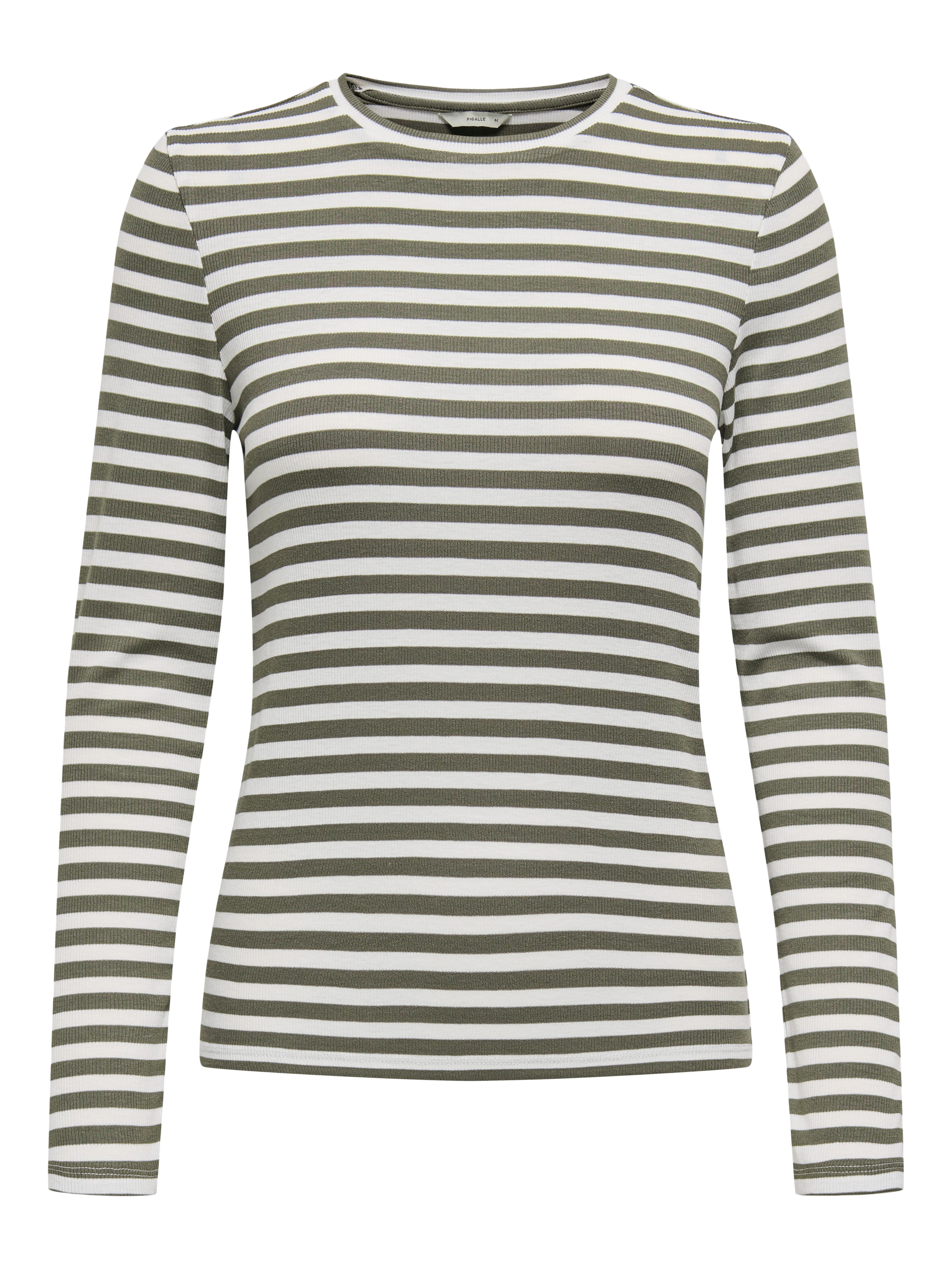 Only Shirt met lange mouwen ONLMAI STRIPE L/S TOP JRS NOOS