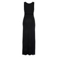 lascana maxi-jurk met rijgdetails in de taille zwart