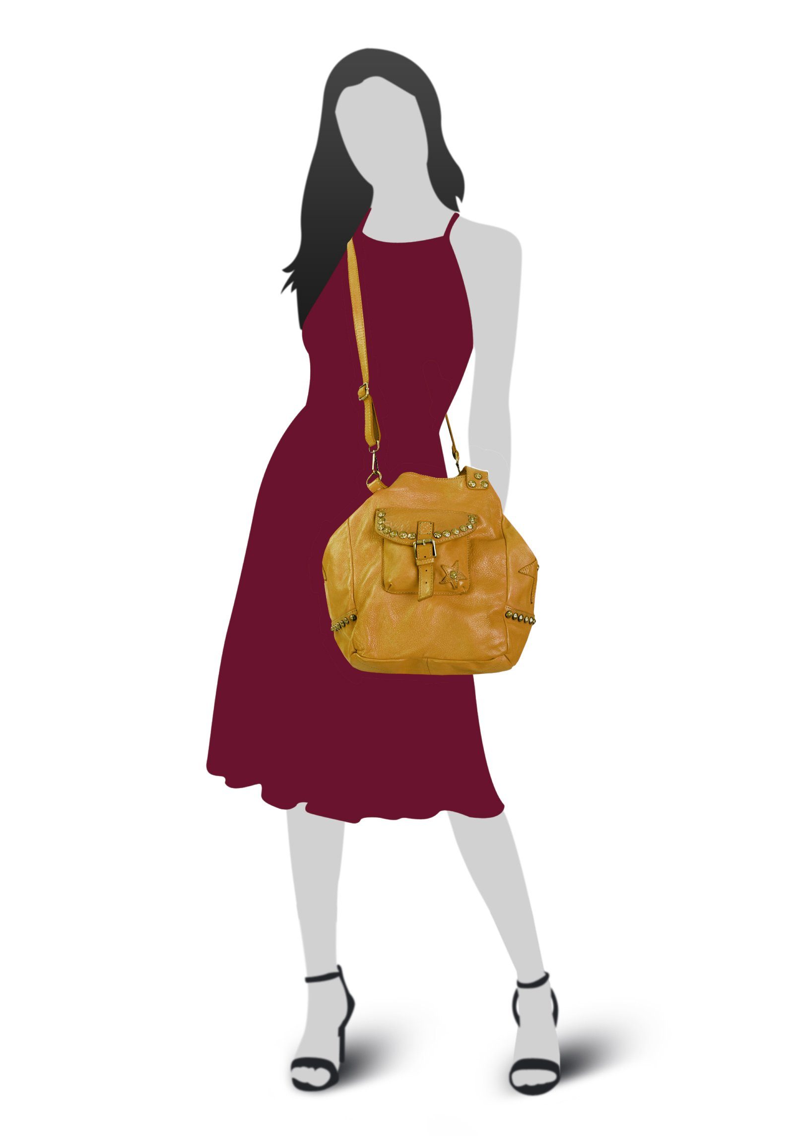 Samantha Look Shopper echt leer, made in italy