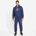 nike sportswear joggingpak track suit hoodie fleece (set, 2-delig) blauw