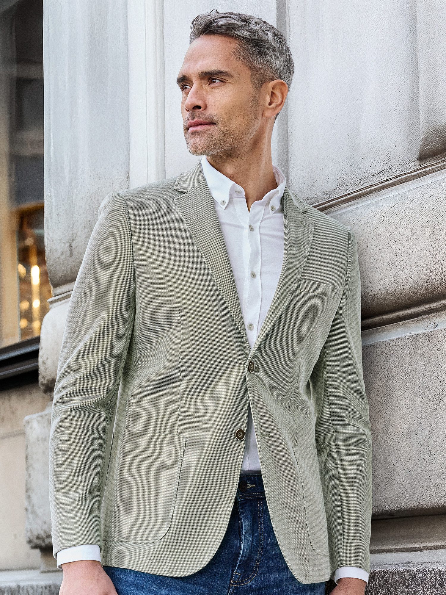 Lerros Jerseycolbert LERROS heren jersey blazer