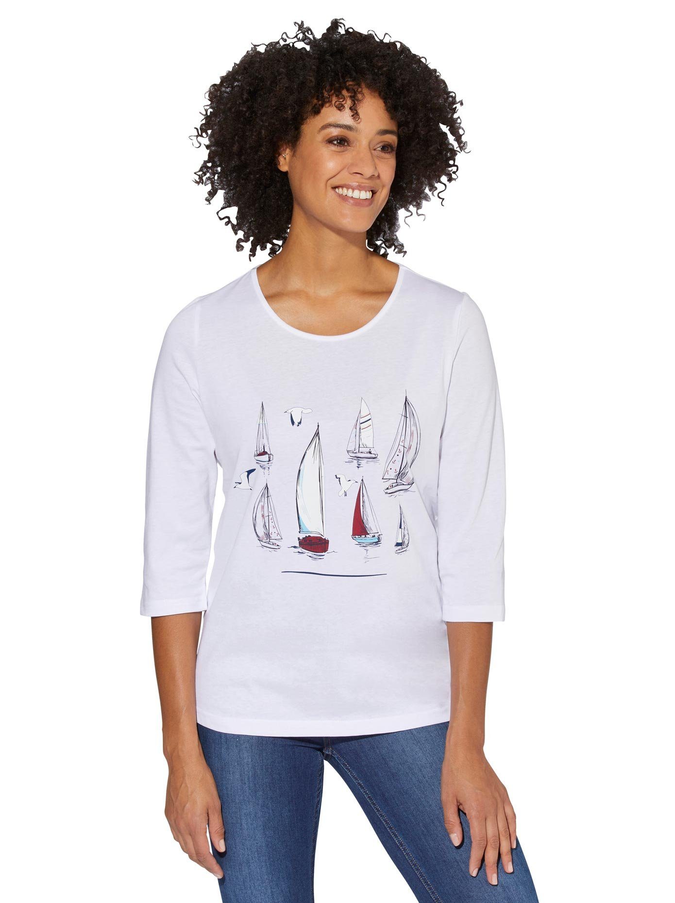 Classic Basics Shirt met 3/4-mouwen Shirt (1-delig)