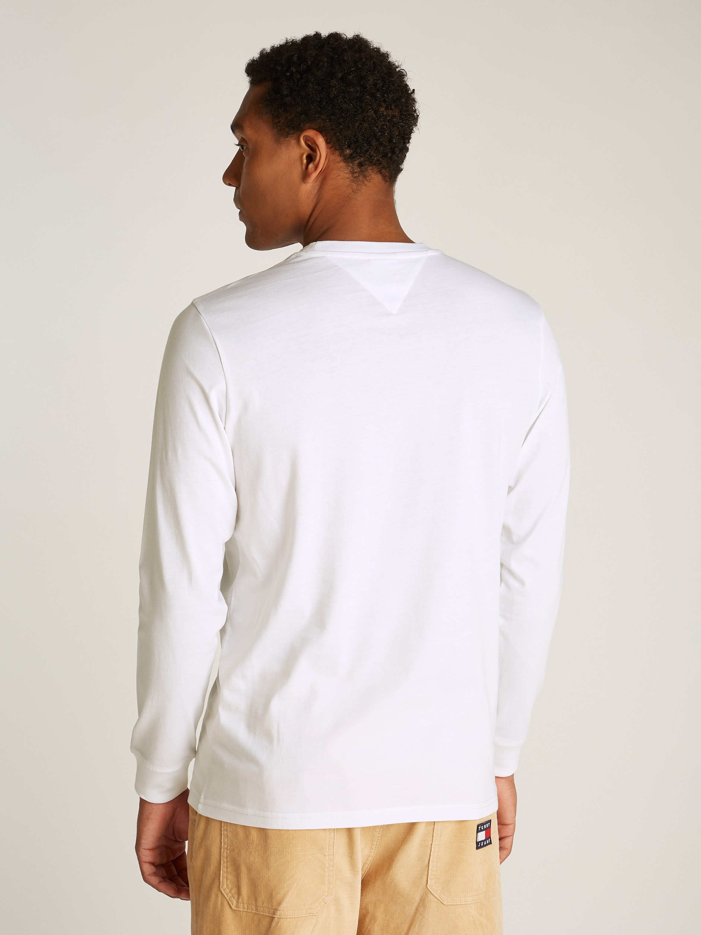 Tommy Jeans Plus Longsleeve TJM SLIM LINEAR CHST L/S TEE EXT