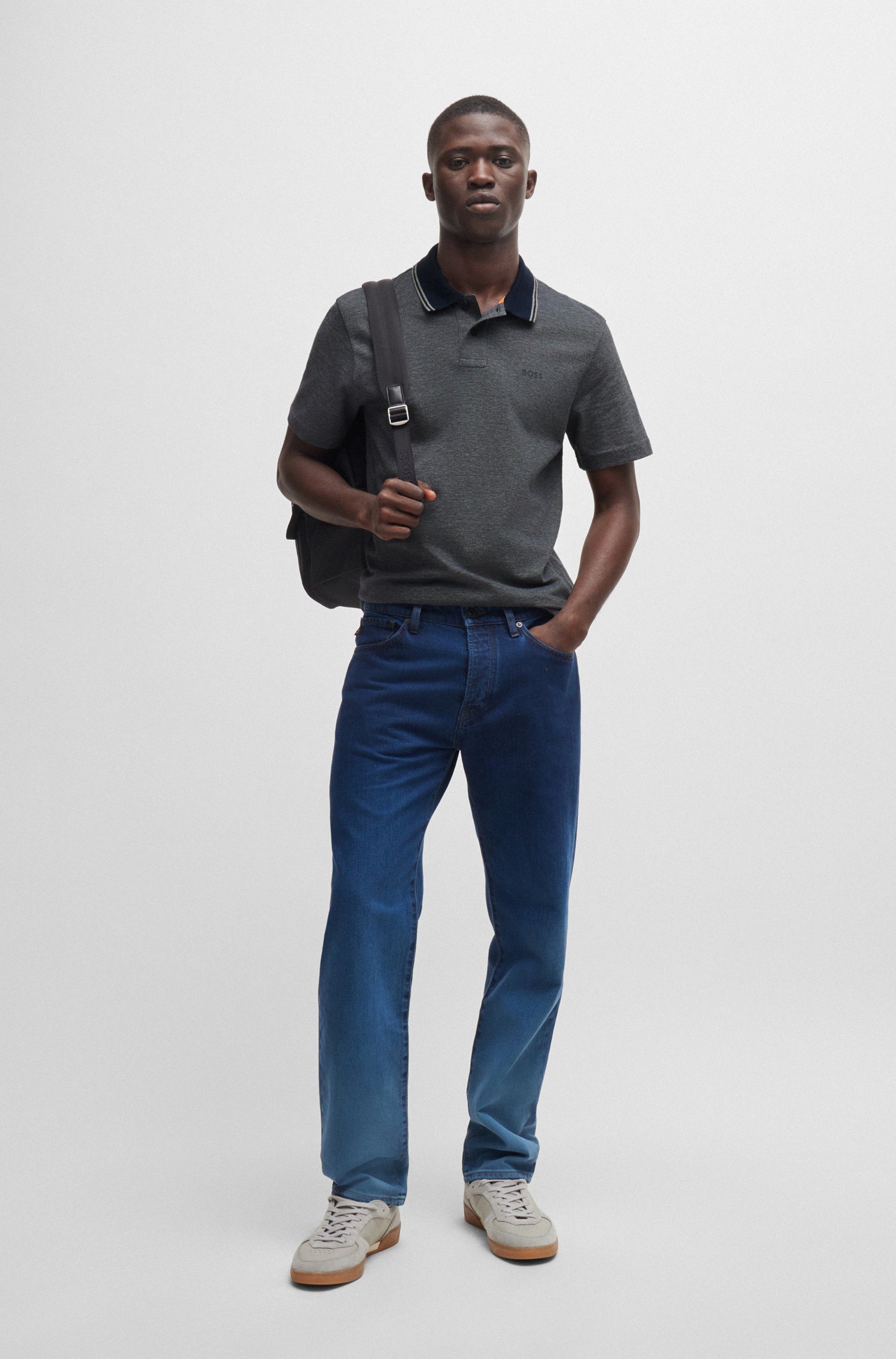 Boss Orange Poloshirt PeoxfordNew met een polokraag