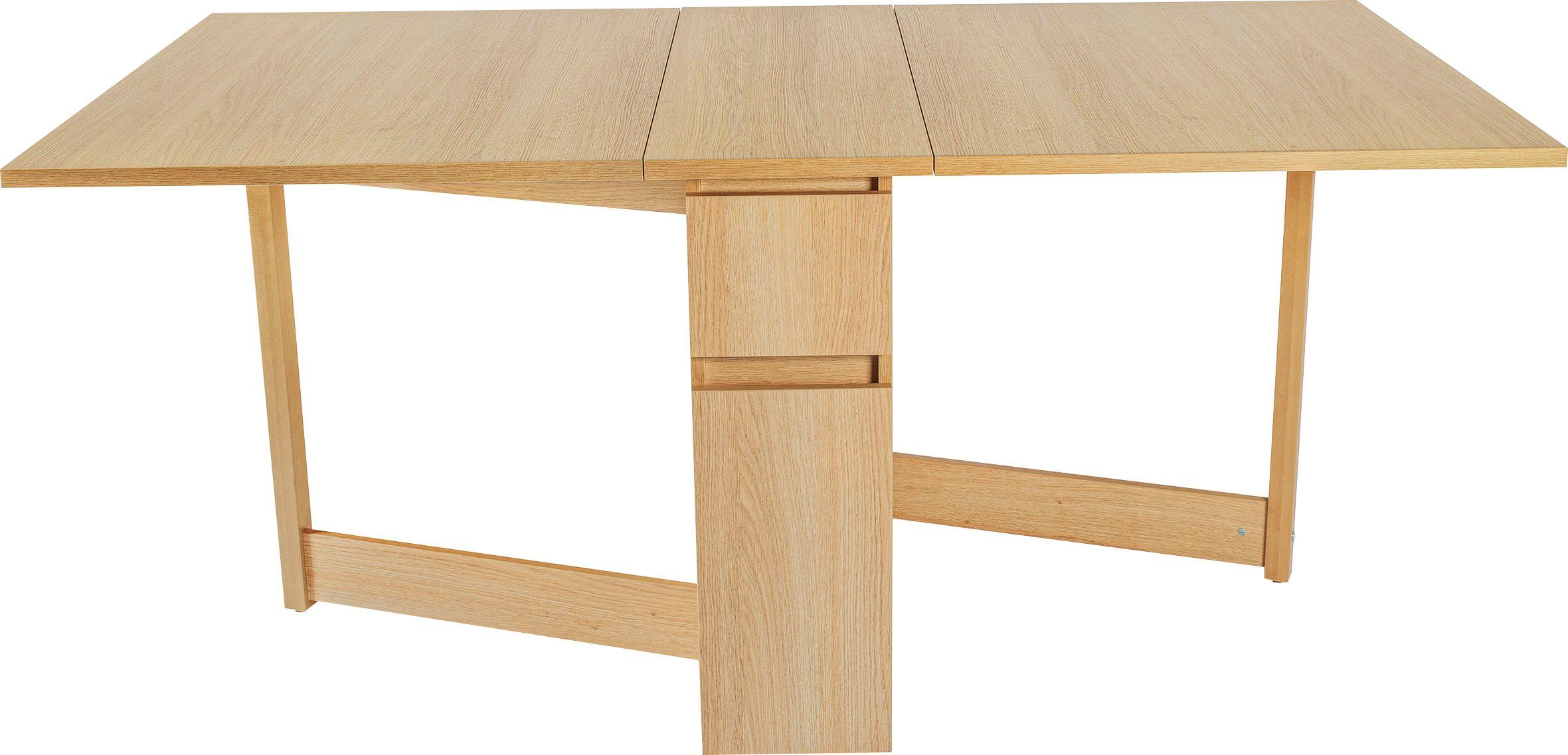 Woodman Eettafel Jasper met een rechthoekig tafelblad en uittrekfunctie, breedte 90 cm