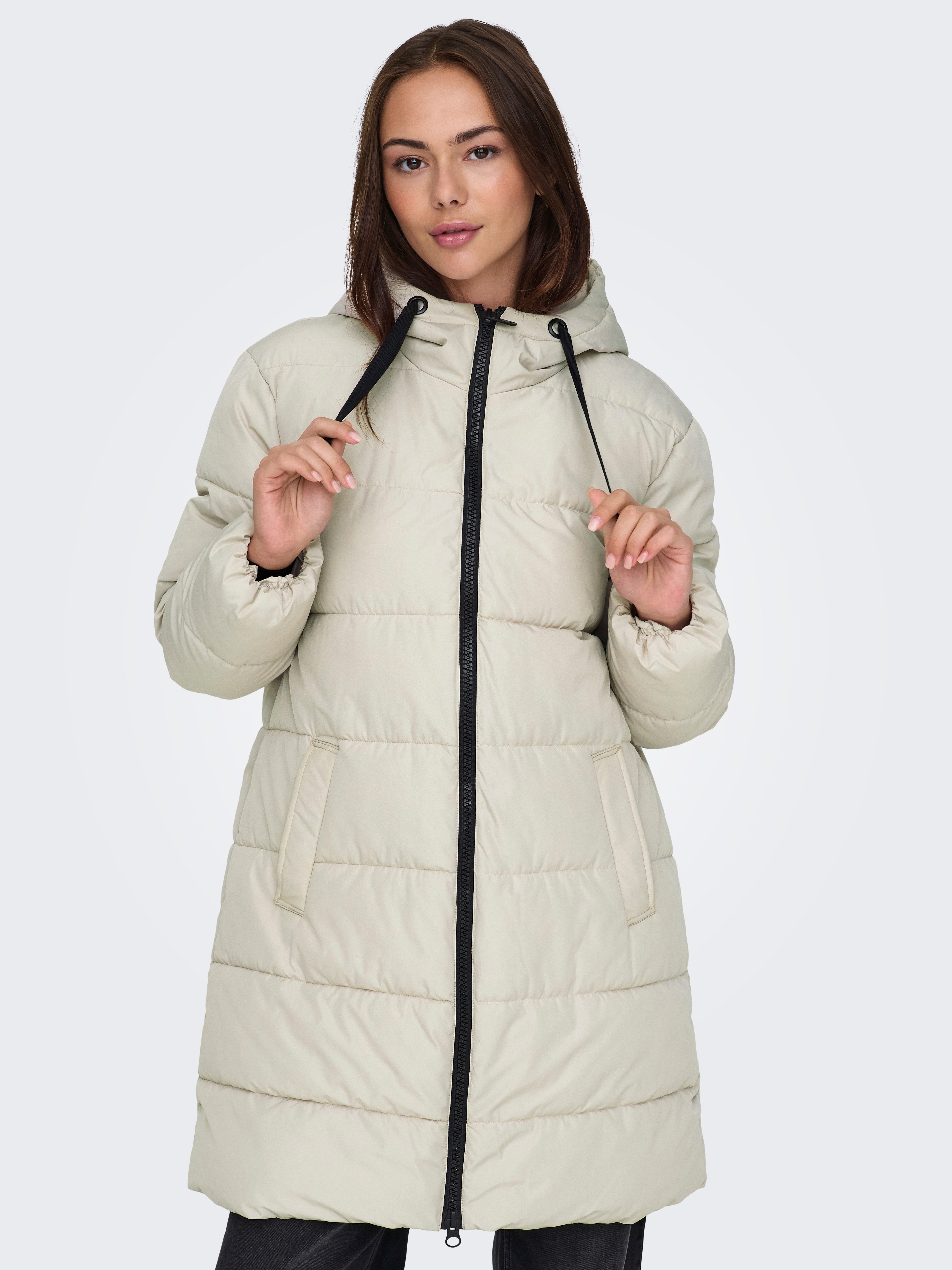 Only Gewatteerde jas ONLCLAIR PUFFER HOOD COAT OTW CC