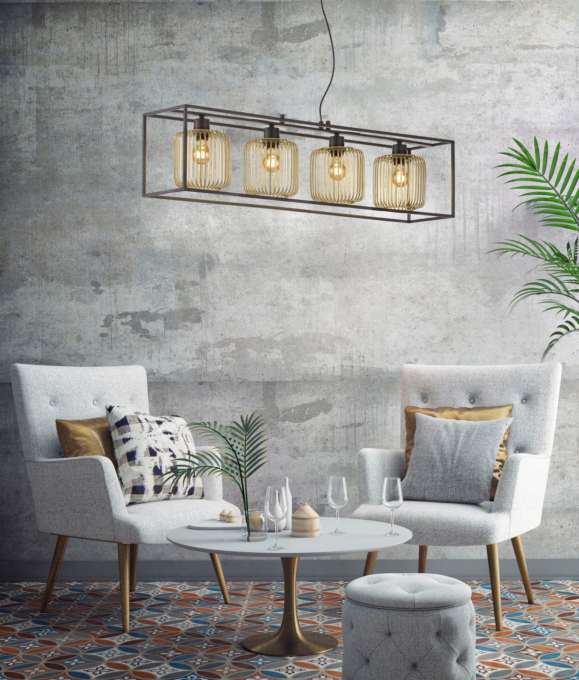 Honsel Leuchten Hanglamp CAYDO Moderne, zandzwarte lamp - geeft je ruimte iets extravagants (1 stuk)