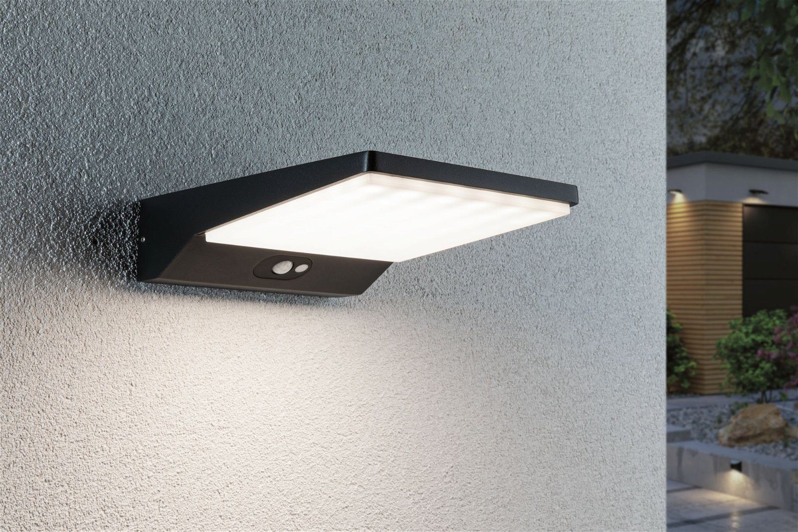Paulmann Led-wandlamp voor buiten Ronea IP44 180x250mm 3000K 10,5W 680lm 230V Donkergrijs Aluminium (1 stuk)