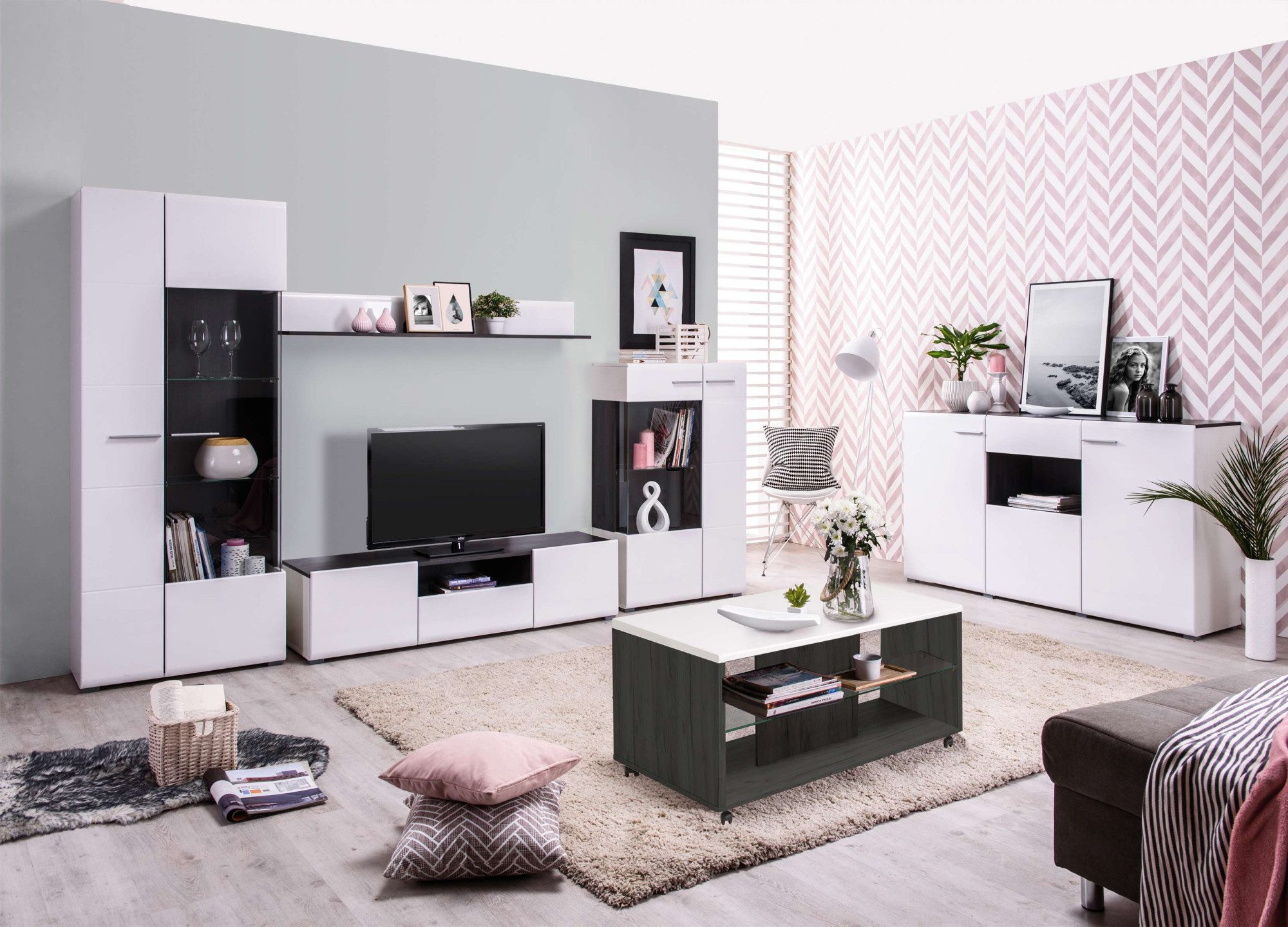 INOSIGN Salontafel Enzo Hoogglans plaat, met wielen