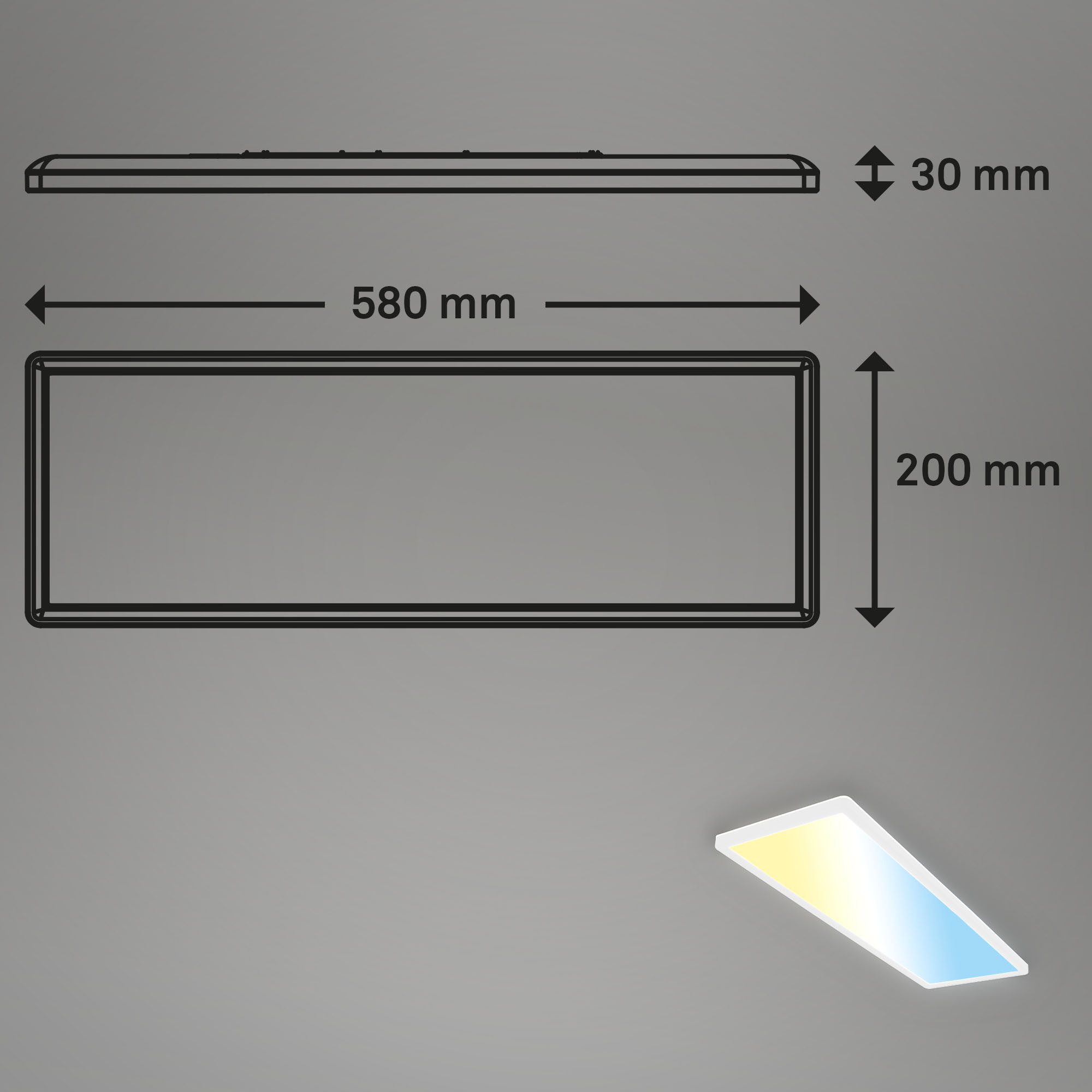 Briloner Leuchten Led-paneel SLIM