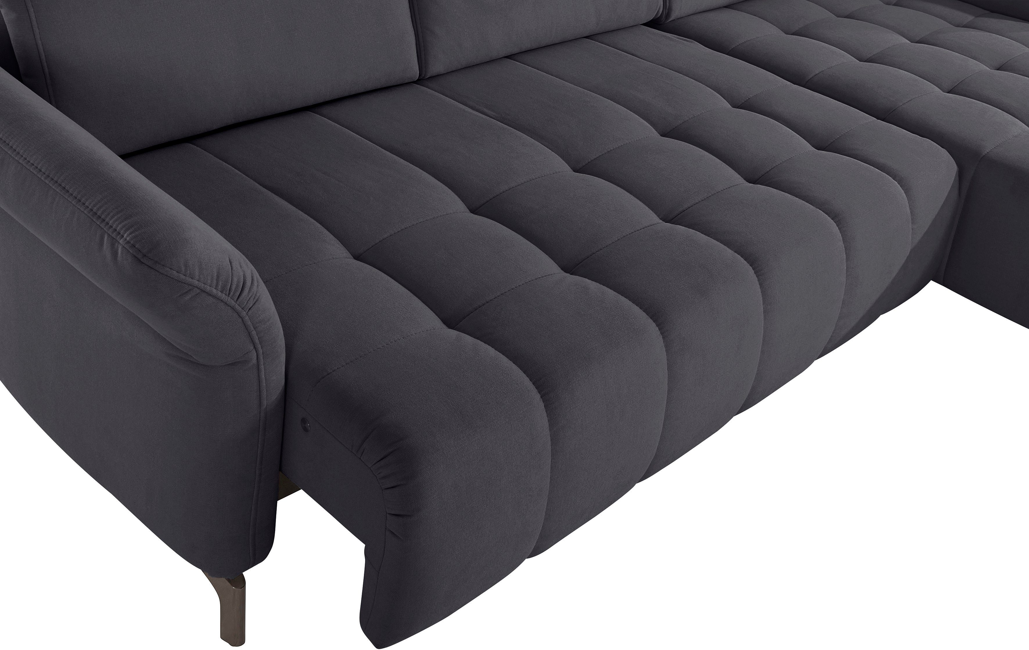 INOSIGN Hoekbank Fresh L-vorm Binnenvering, naar keuze verstelbare hoofdsteun en motorische uittrekzitting