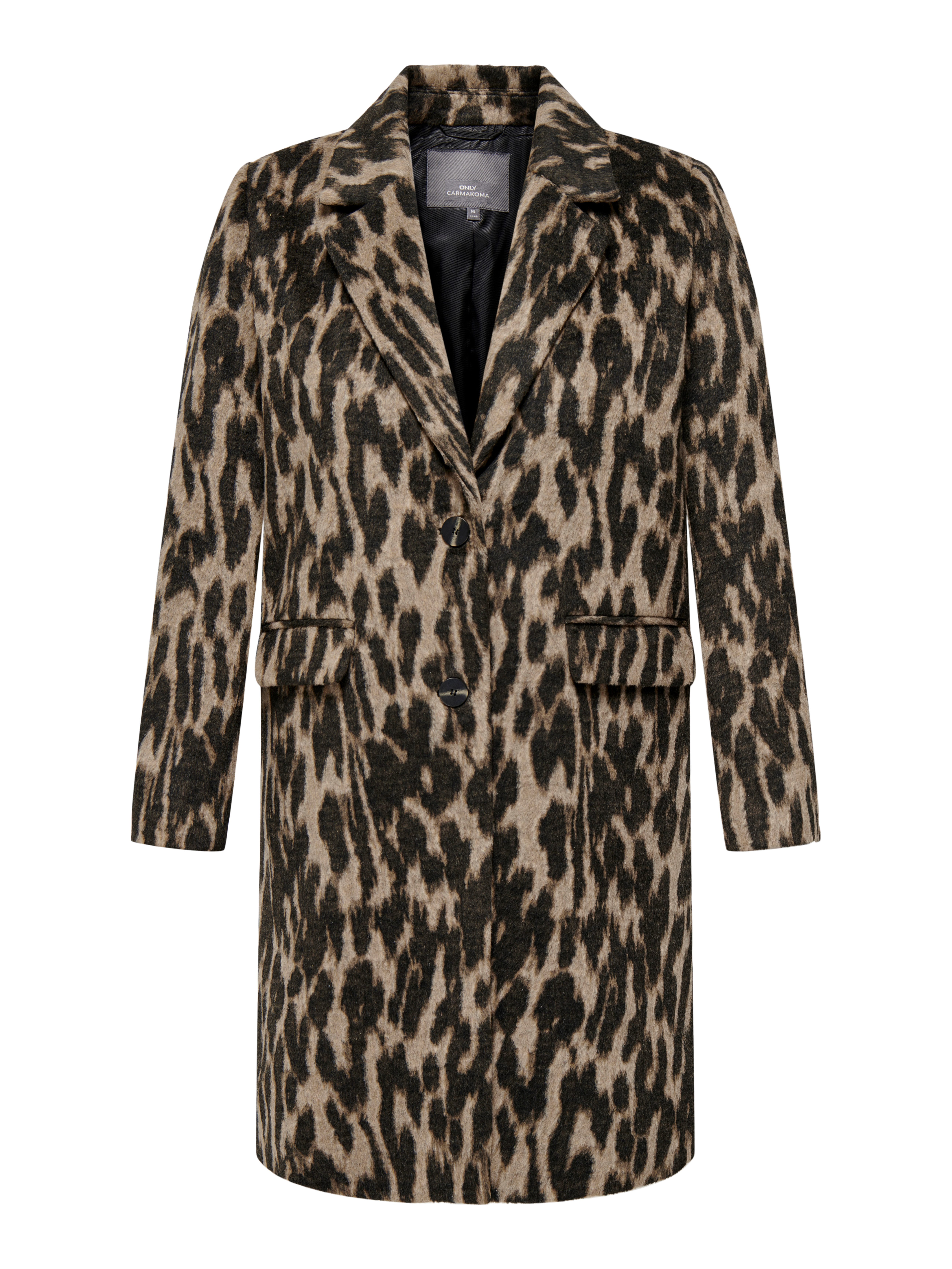 ONLY CARMAKOMA Korte jas CARVALBORG ANIMAL LIFE COAT OTW