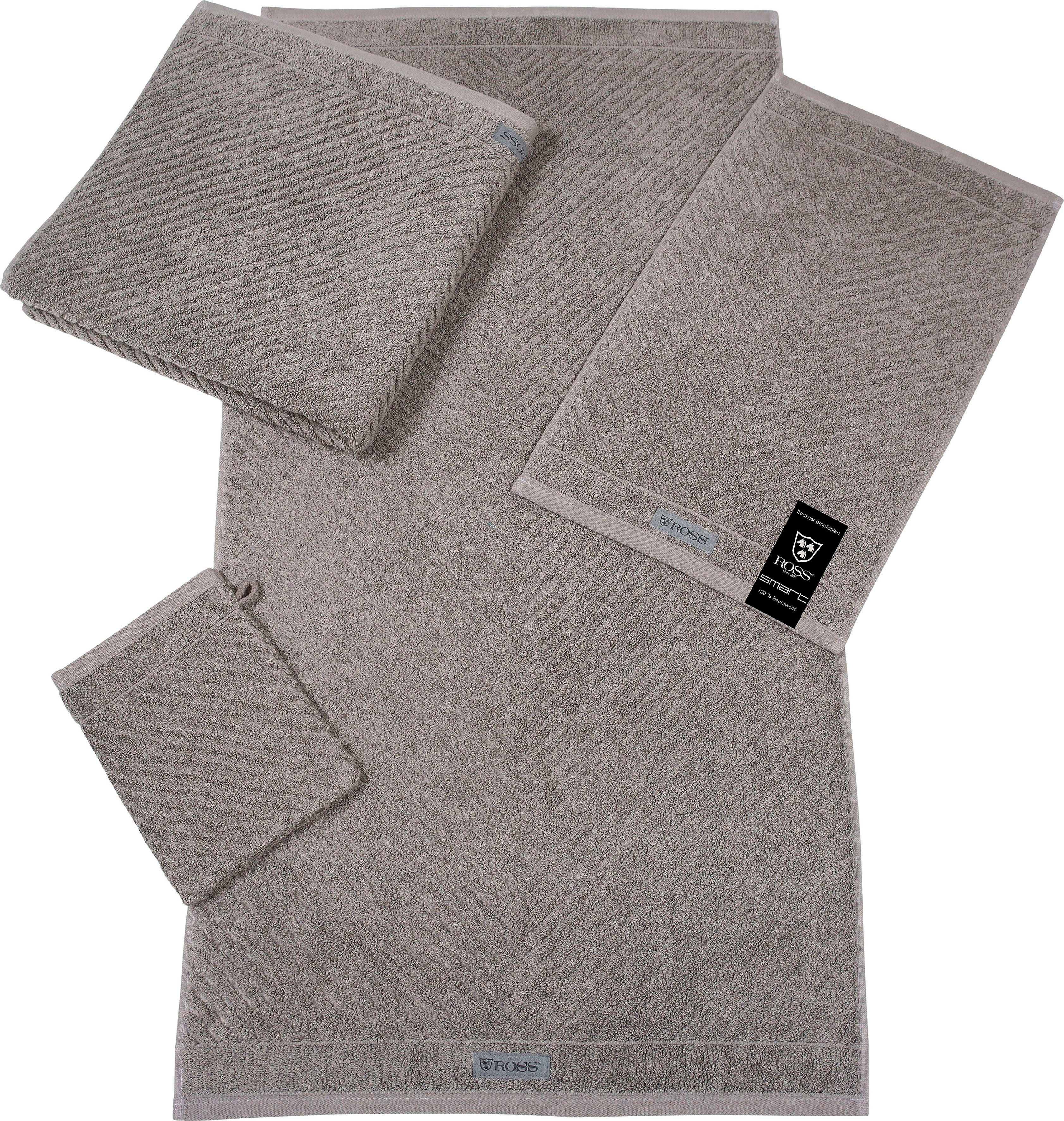 ROSS Douchelaken Smart Uni-rib met velourslabel (1 stuk)