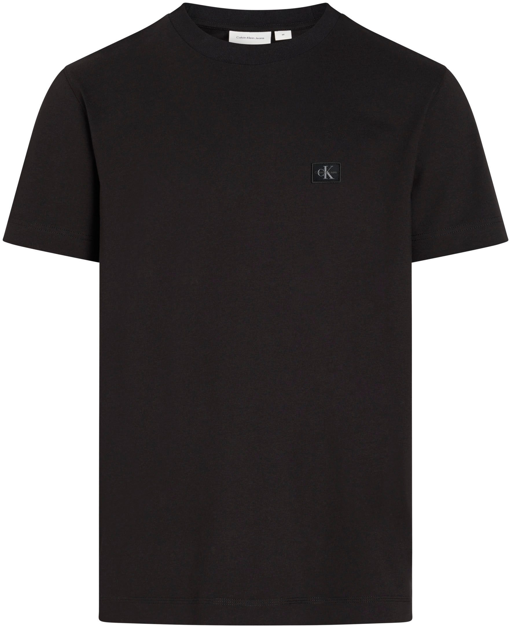 Calvin Klein Shirt met ronde hals WOVEN LABEL REGULAR TEE