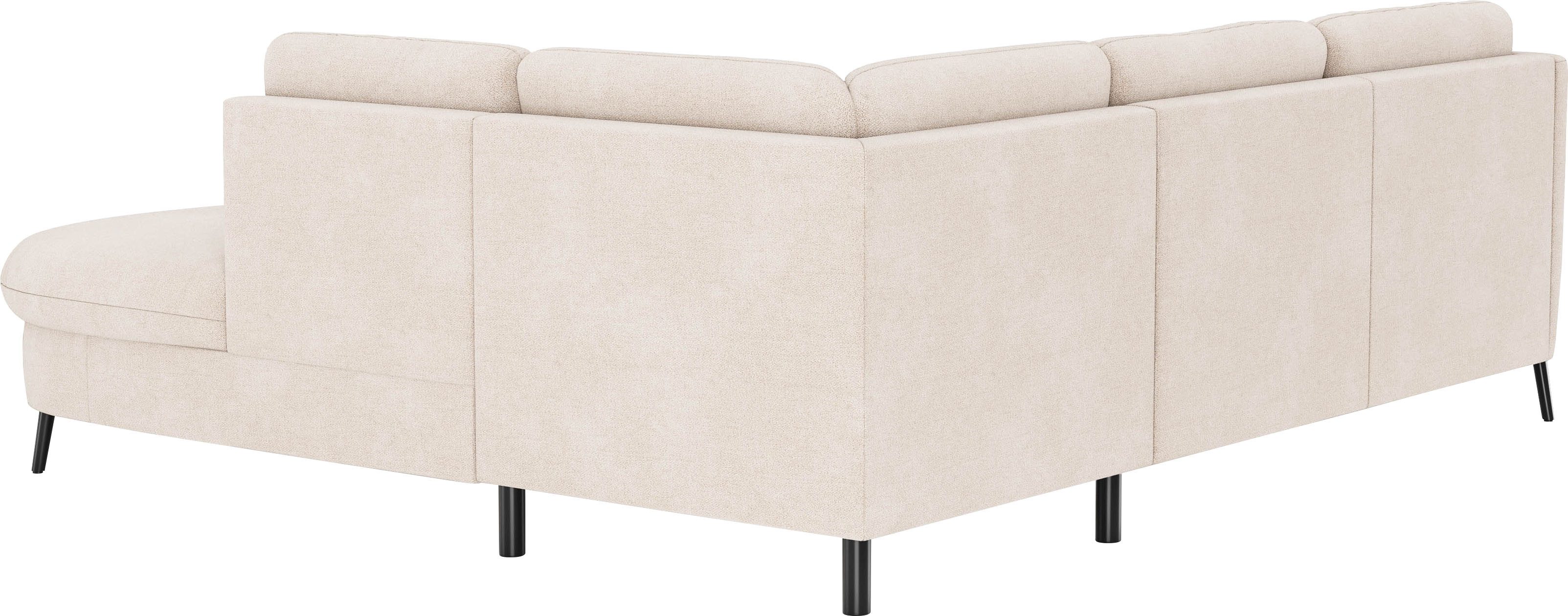 sit&more Hoekbank Soul L-vorm optioneel met bedfunctie en bedlade of lade