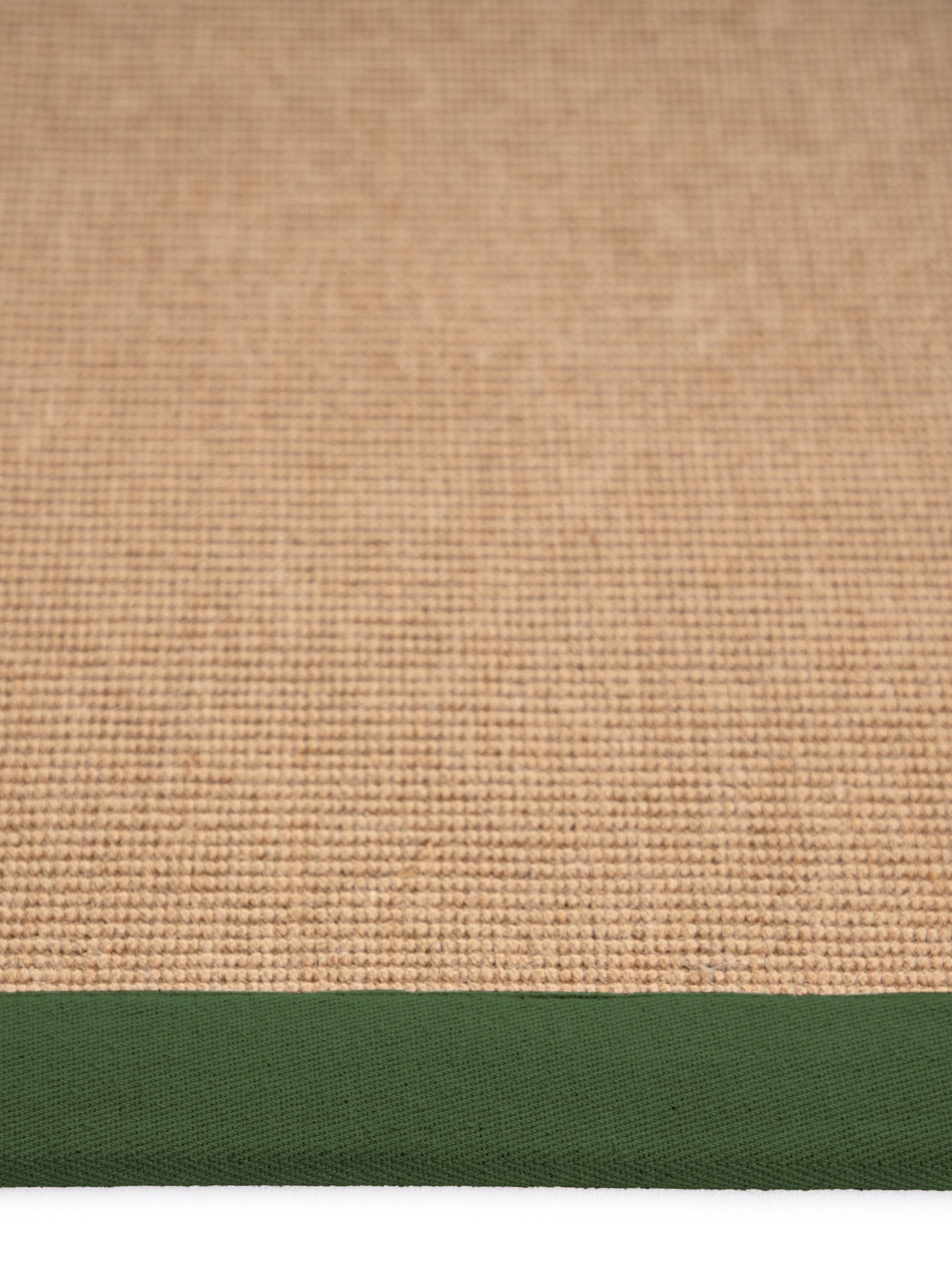 carpetfine Loper Sisal met gekleurd randdessin, antislip achterzijde