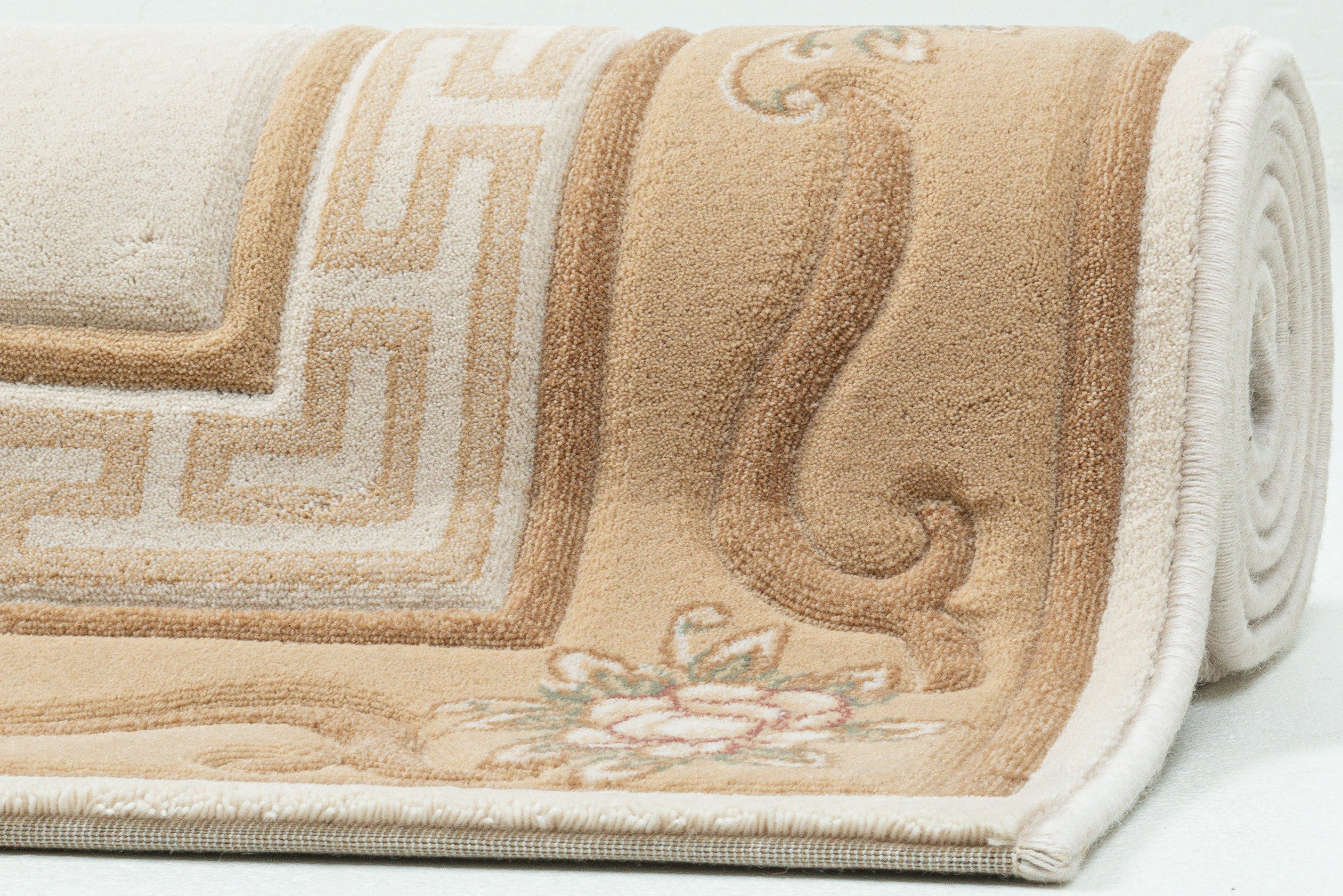 THEKO Wollen kleed Pelinia 7745 Kortpolig, effen kleuren, met bies, 100% wol