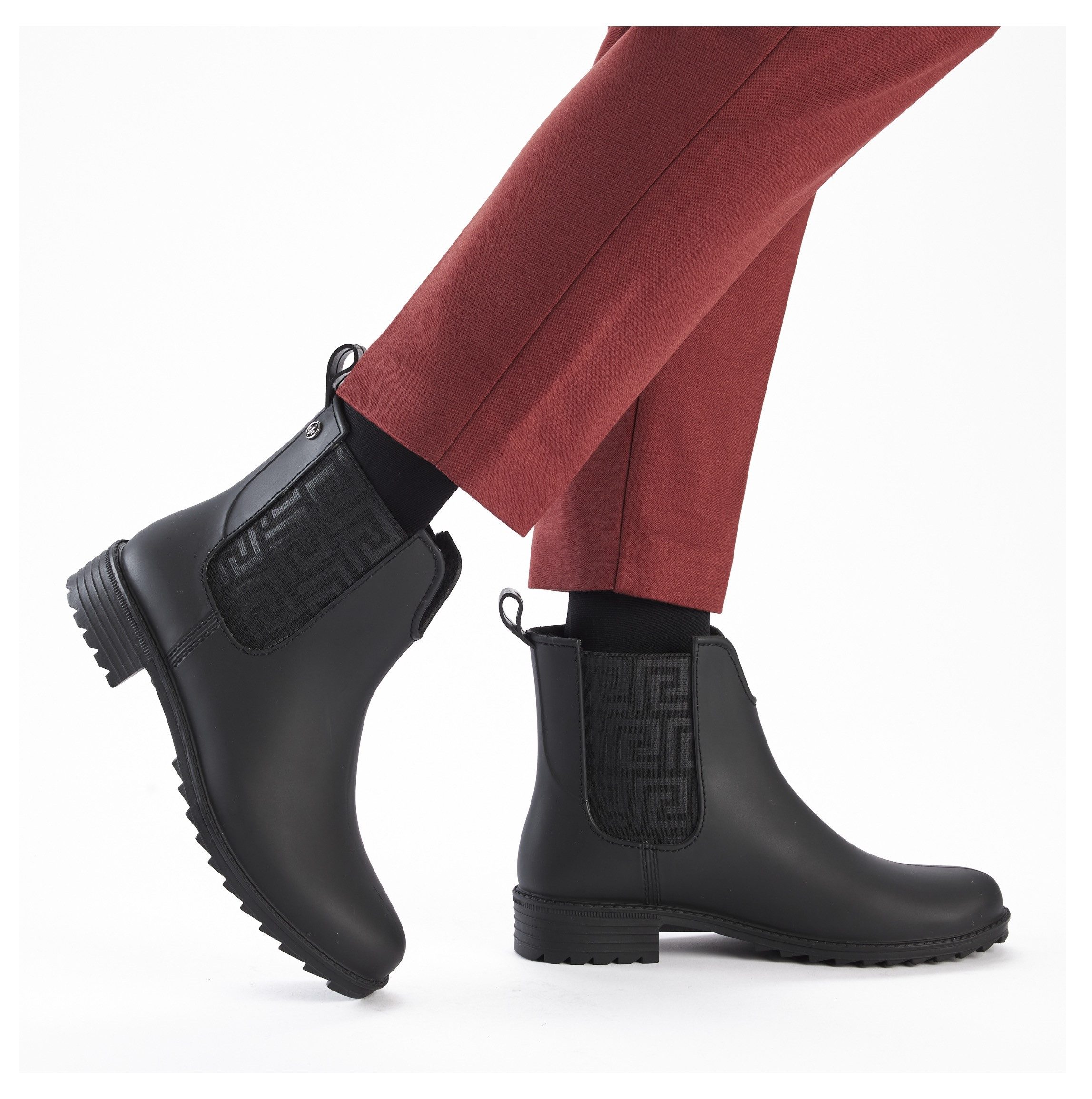 Rieker Chelsea-boots gumm enkellaarsjes, instaplaarzen, blokhak, om in te stappen