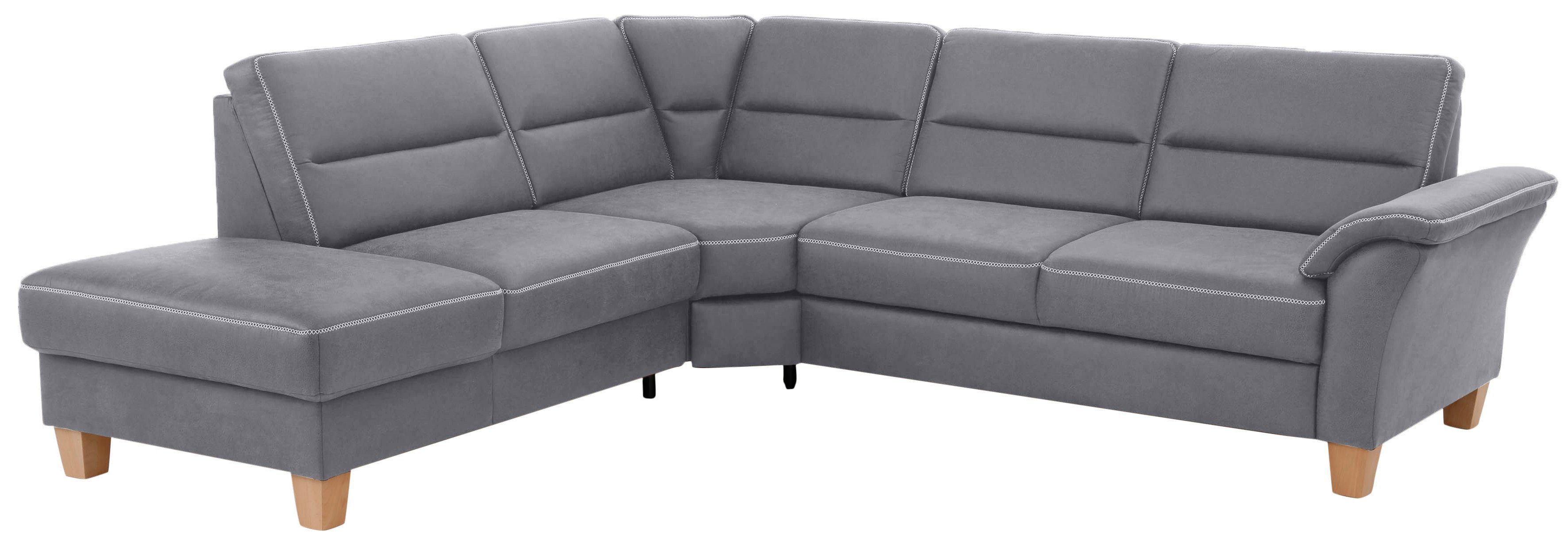 Home affaire Hoekbank Soleo L-model comfortabel door trapezehoek met relaxfunctie, ook met slaapfunctie