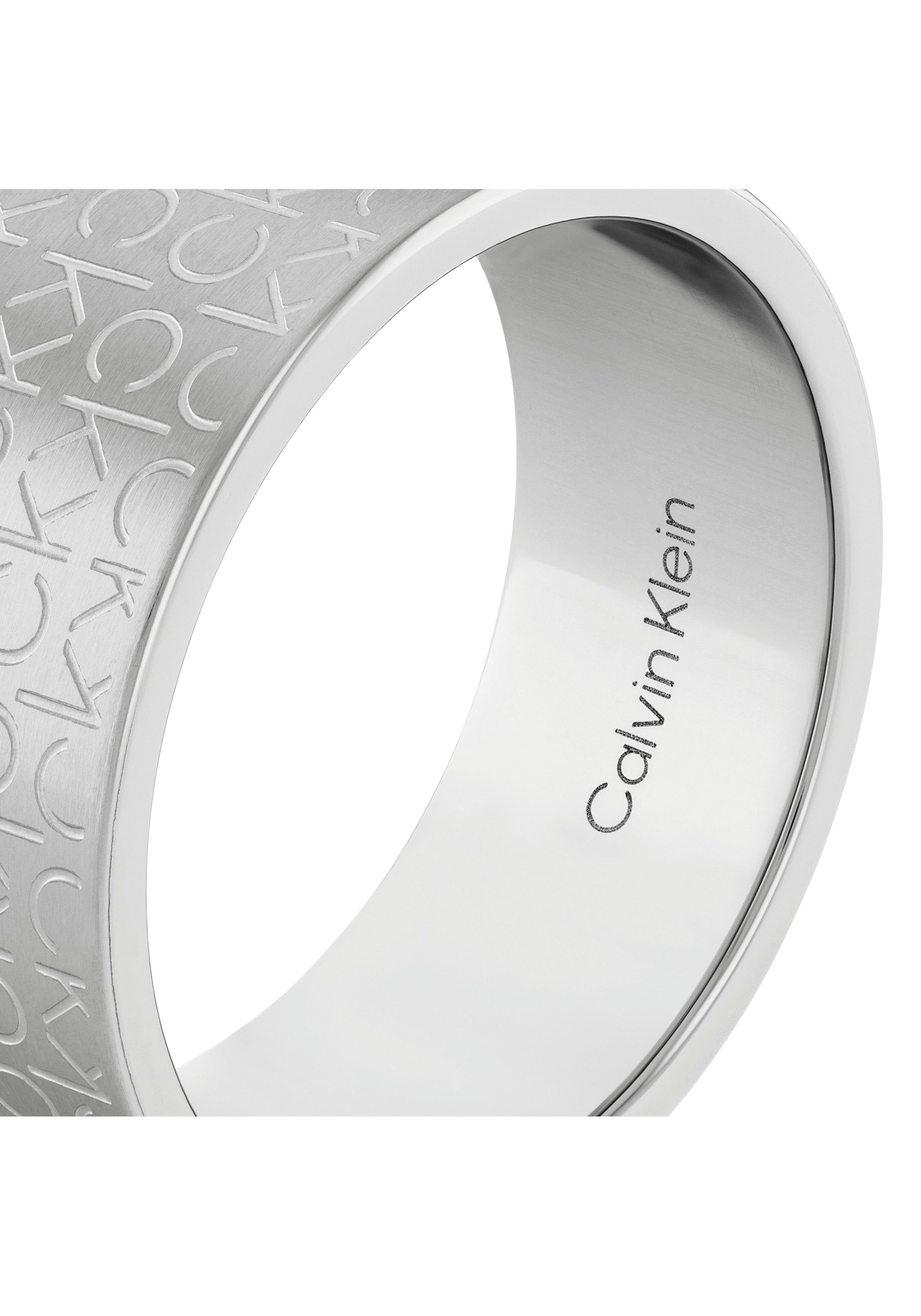 calvin klein ring met zirkoon (synthetisch) zilver