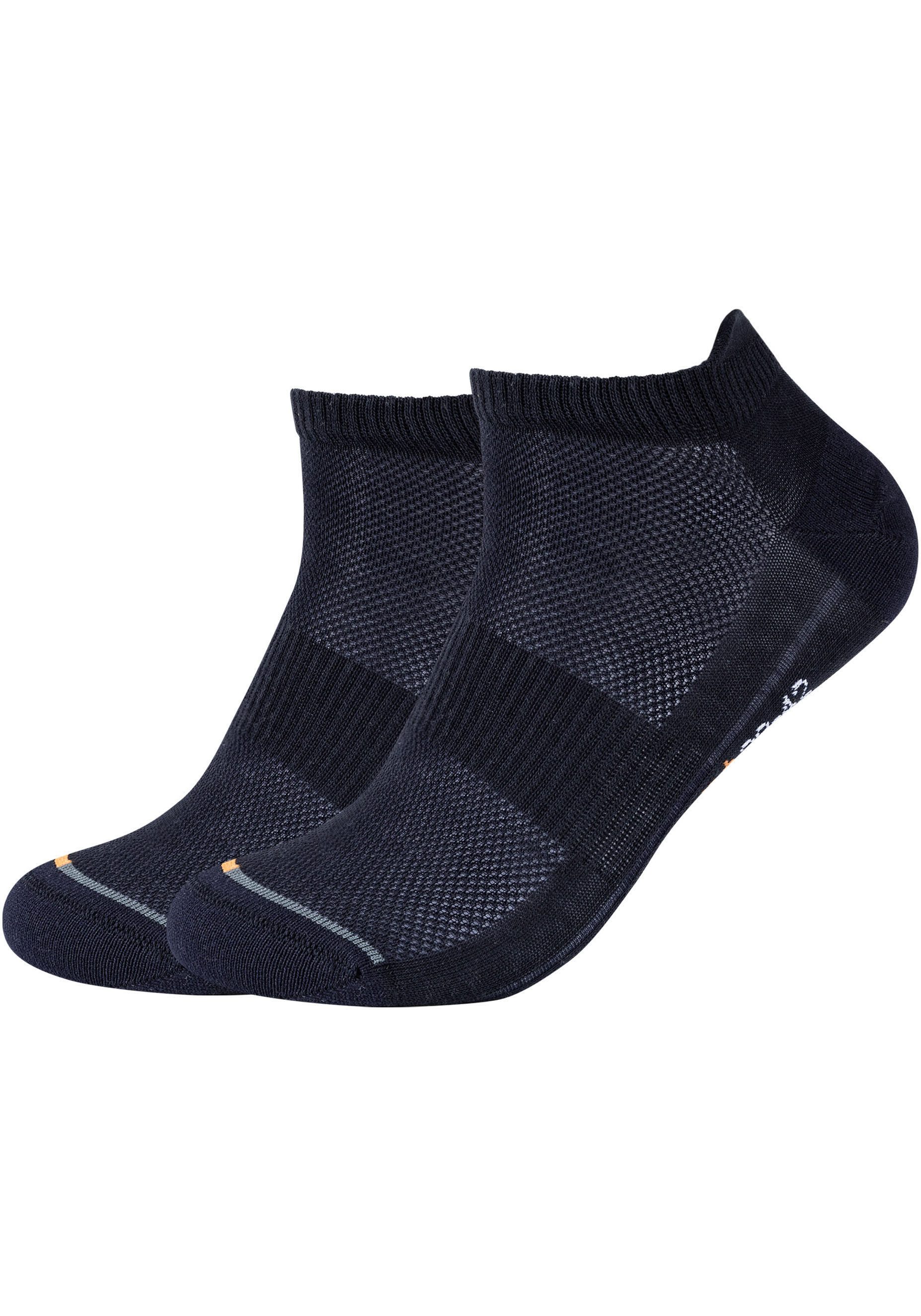 Camano Sneakersokken Function met micro-pluche op hiel en tenen (set, 4 paar)