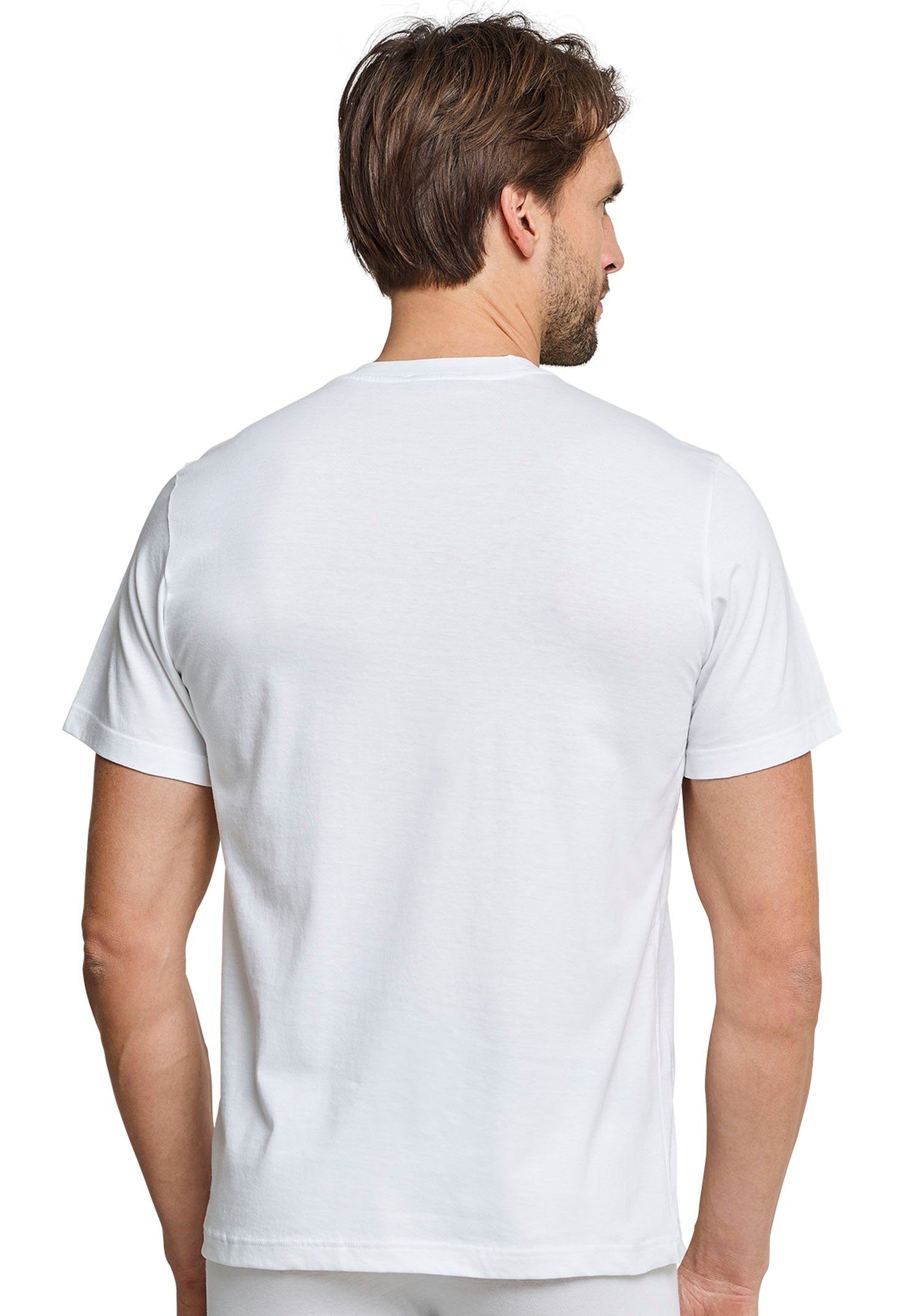 Schiesser T-shirt "Essentials" met een ronde hals (Set van 2)