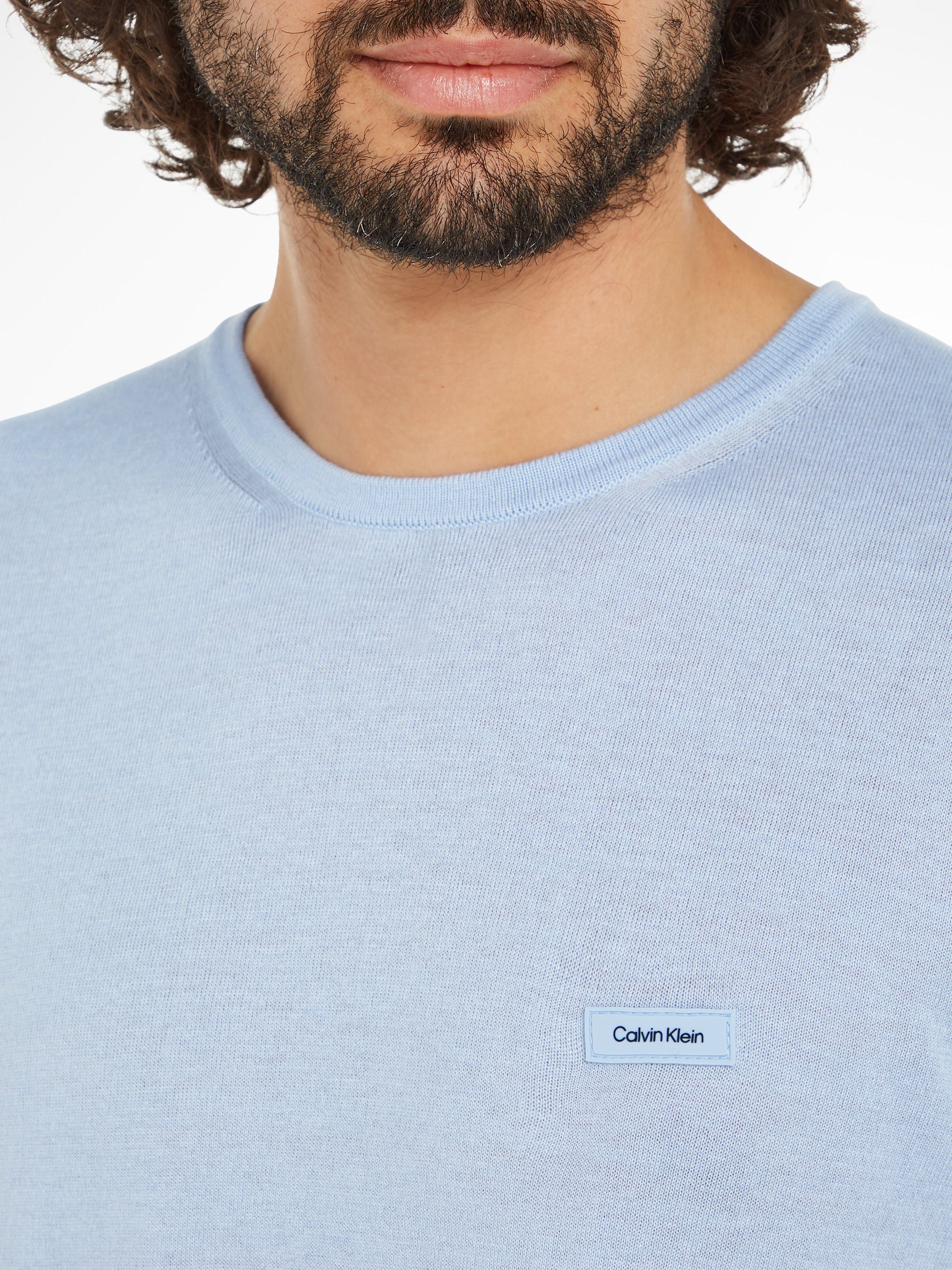 Calvin Klein Trui met ronde hals COTTON SILK CN SWEATER