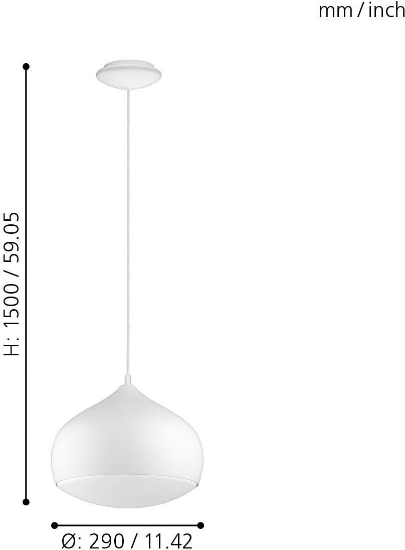 EGLO Hanglamp COMBA-C Hanglamp, EGLO CONNECT, bediening via app + afstandsbediening (1 stuk)