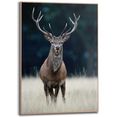 reinders! artprint slim frame wood 50x70 deer bruin