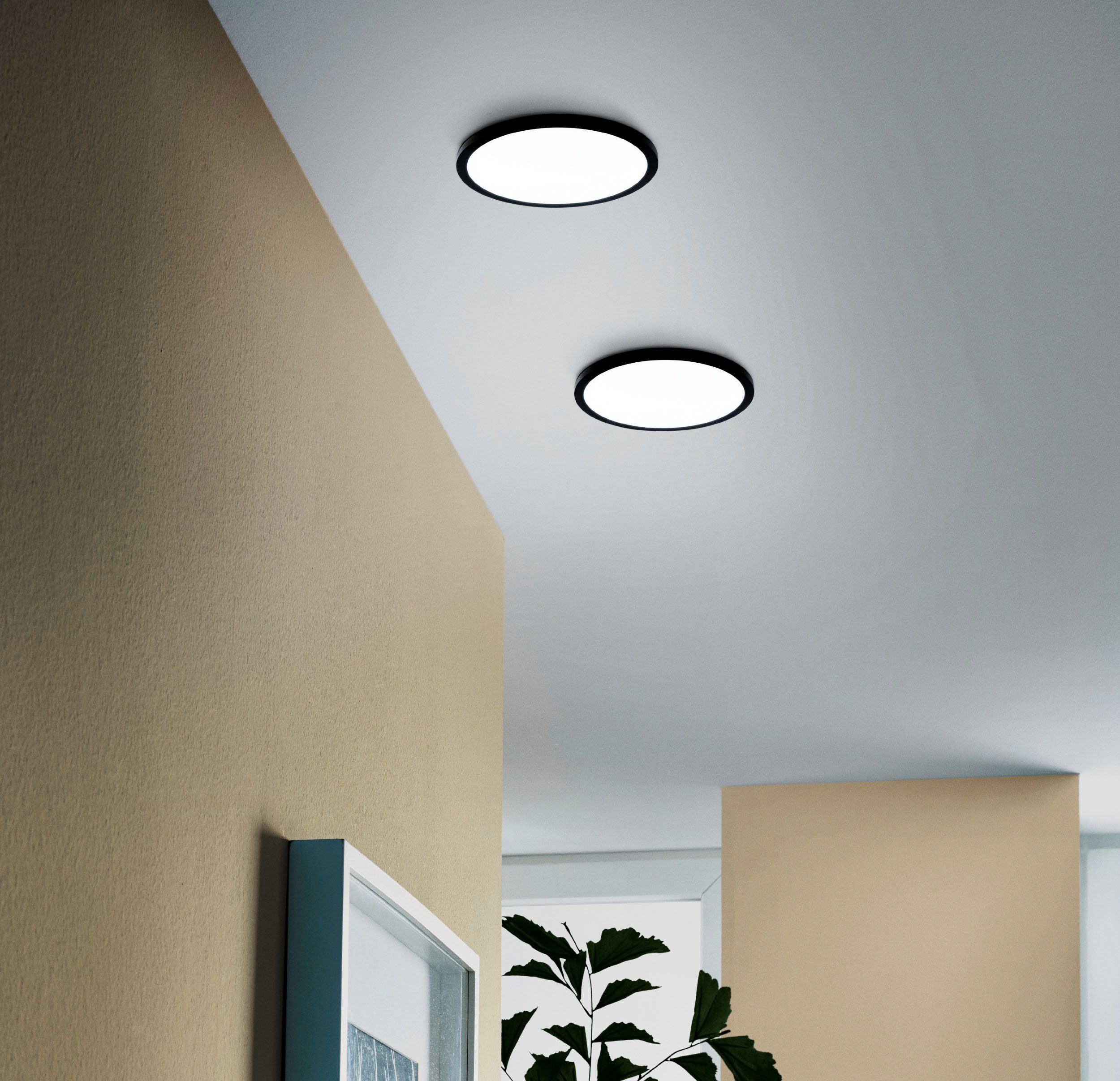 EGLO Plafondlamp FUEVA FLEX Spot lichtoppervlak, geringe inbouwdiepte 25mm (1 stuk)