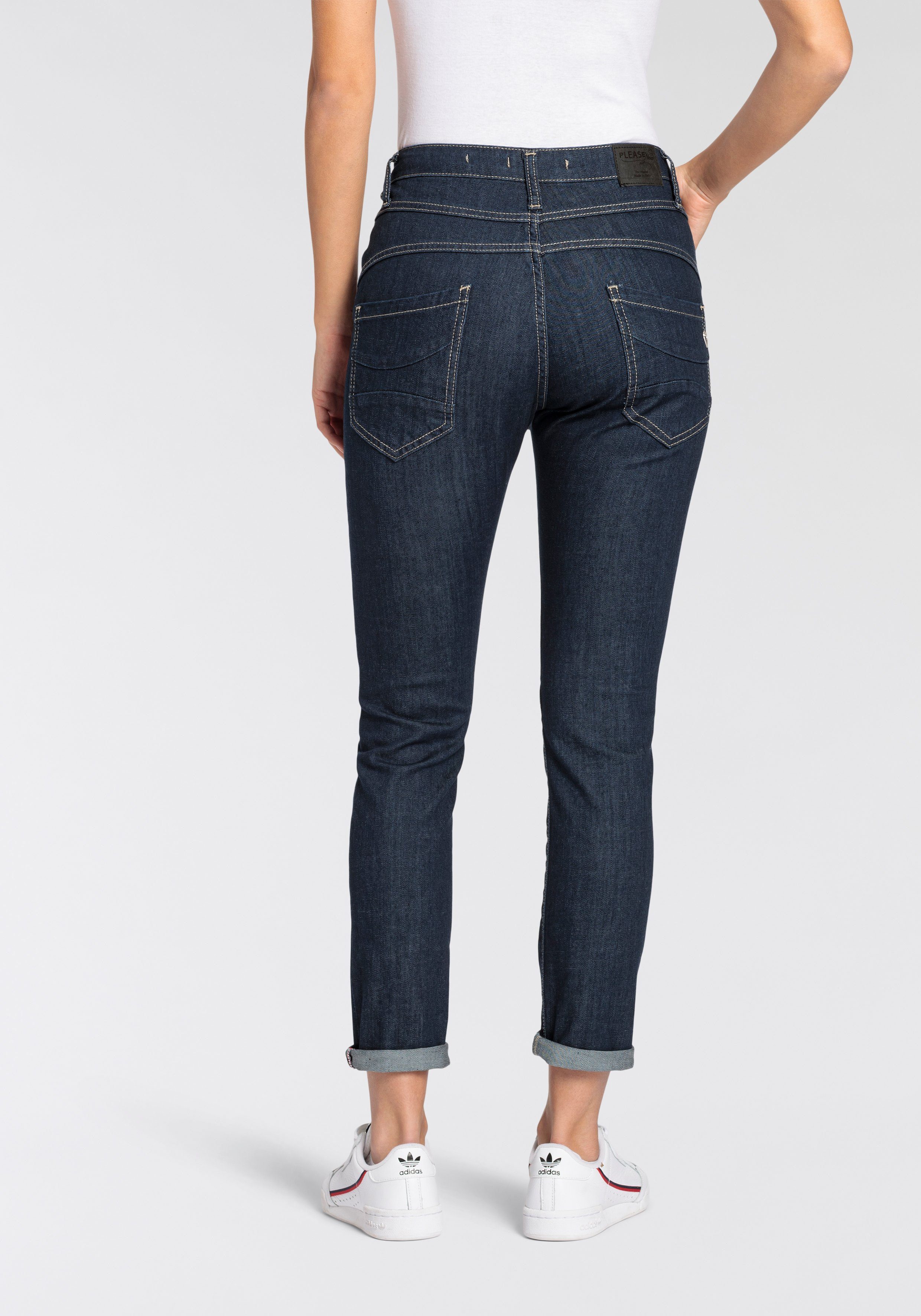 Please Jeans 5-pocket jeans Zichtbare knoopsluiting