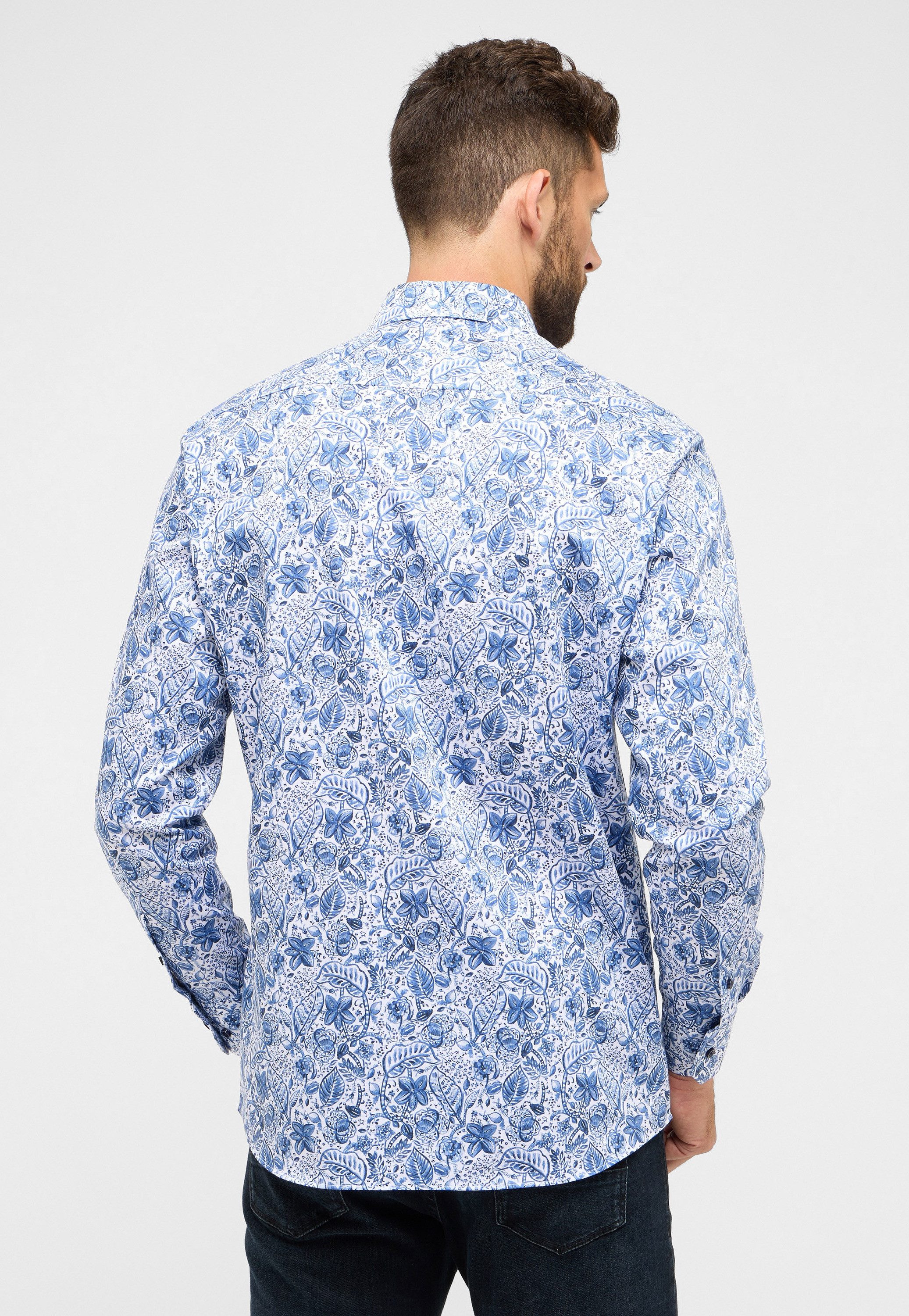 Eterna Overhemd met lange mouwen MODERN FIT NON IRON (strijkvrij)