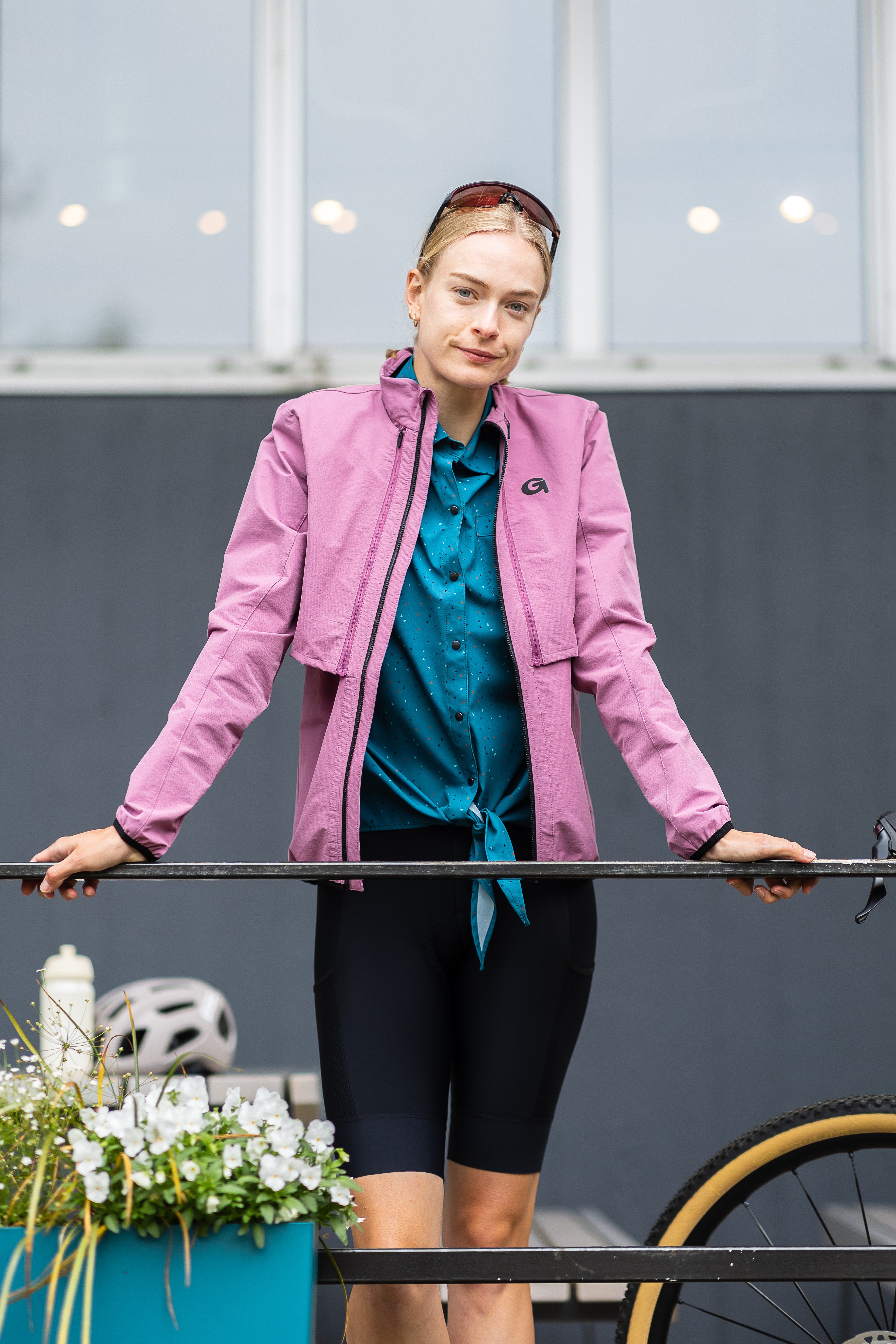 Gonso Fietsjack LANZADA Dames 2-in-1 jas, winddichte fietsjas met achterzak, windjack